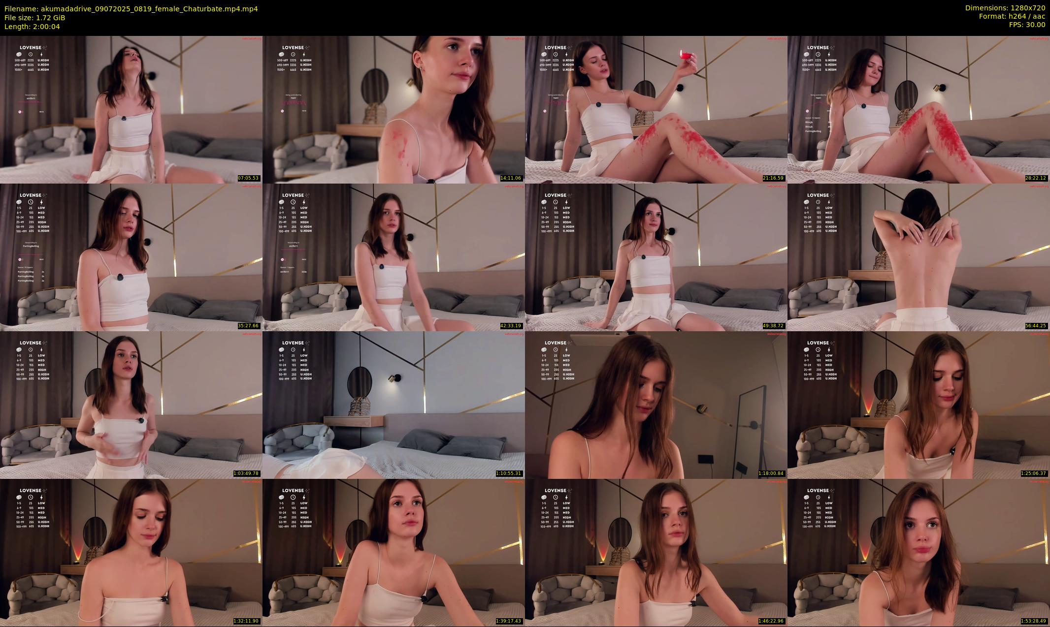 akumadadrive — 121 minute Chaturbate female cam show recording, 720p, Jul 9, 2025