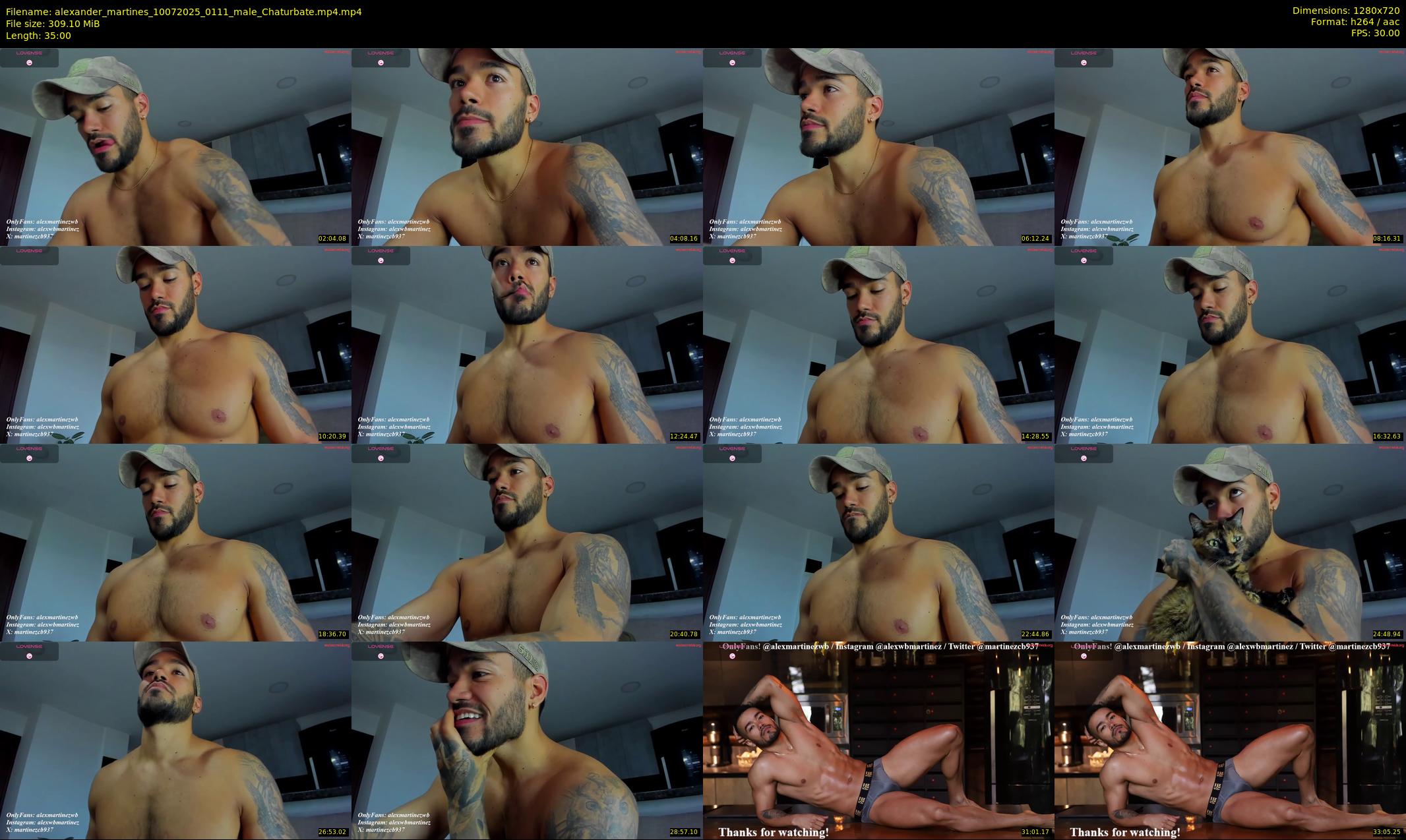 alexander_martines — 35 minute Chaturbate male cam show recording, 720p, Jul 10, 2025