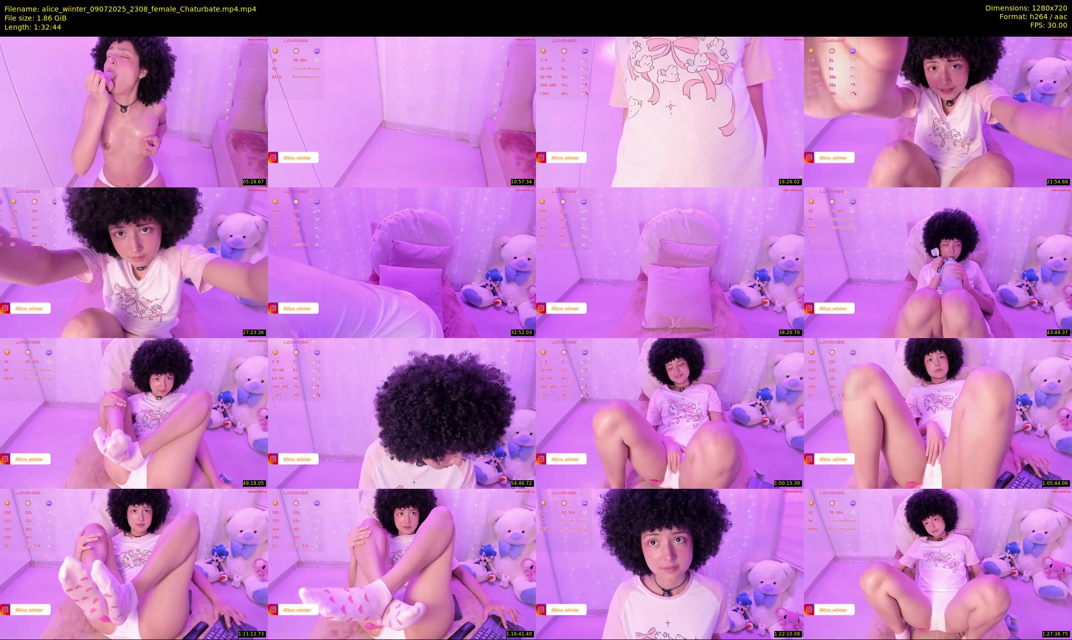 alice_wiinter — 93 minute Chaturbate female cam show recording, 720p, Jul 9, 2025