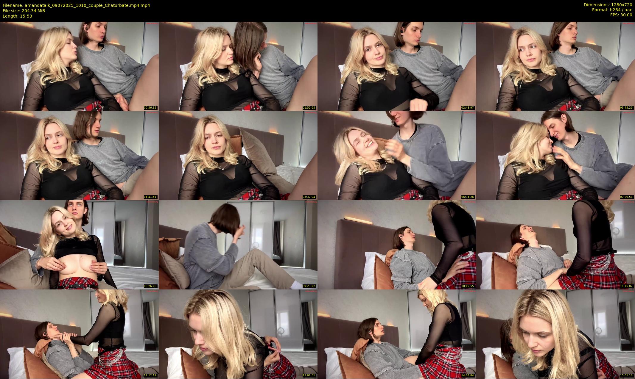 amandatalk — 16 minute Chaturbate couple cam show recording, 720p, Jul 9, 2025