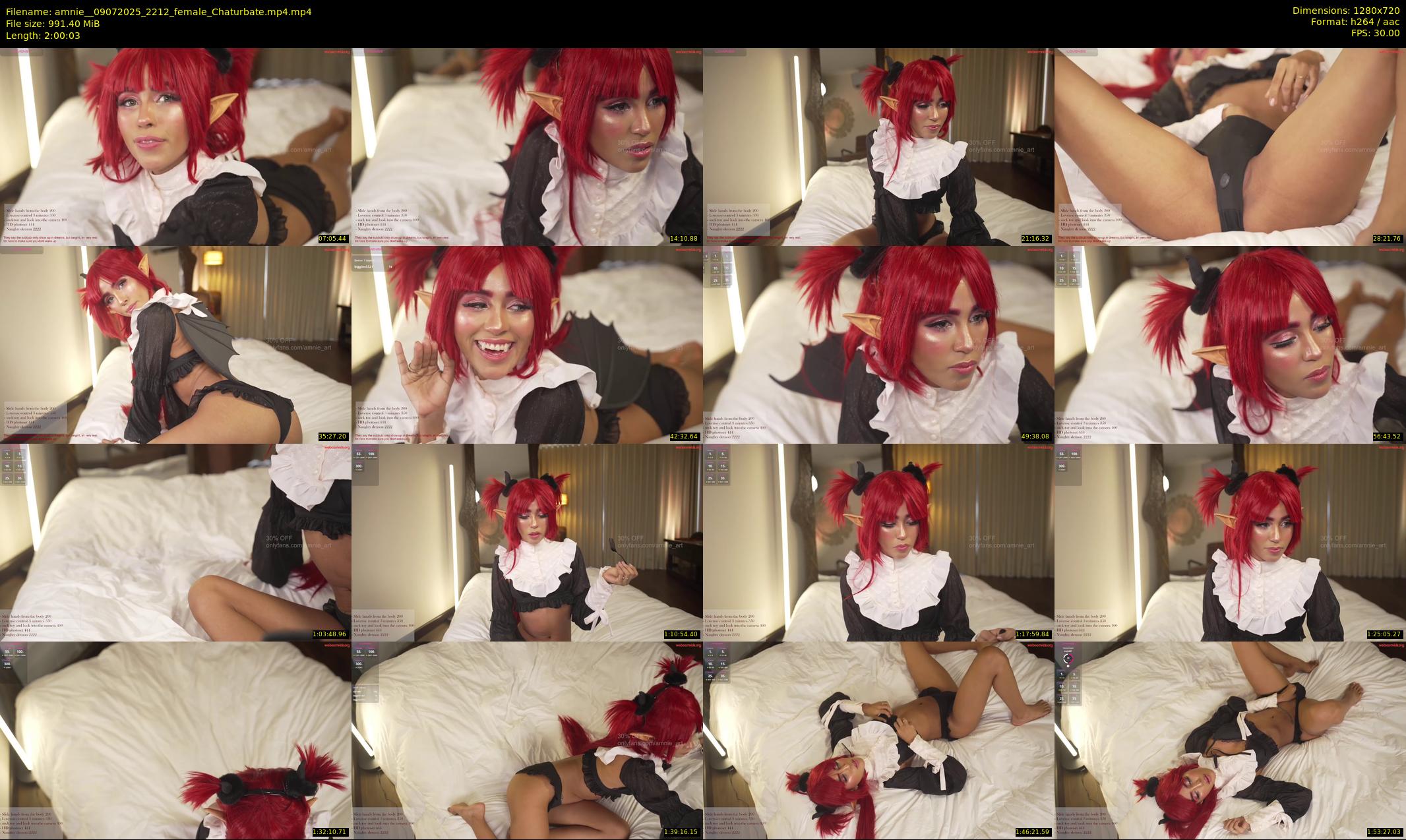 amnie_ — 121 minute Chaturbate female cam show recording, 720p, Jul 9, 2025