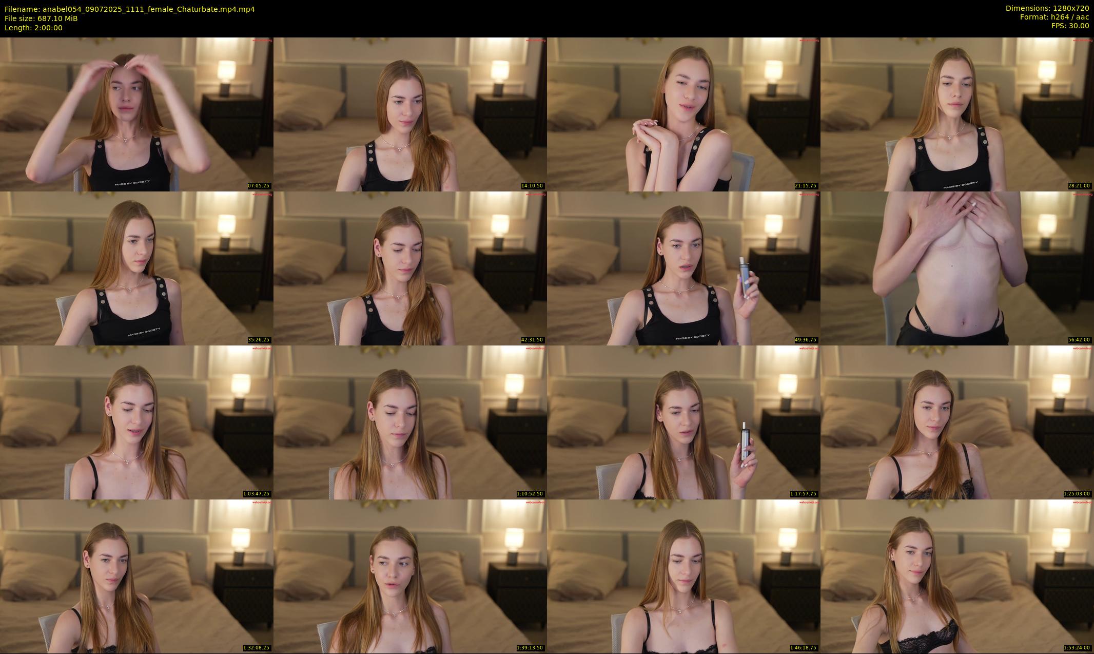 anabel054 — 120 minute Chaturbate female cam show recording, 720p, Jul 9, 2025