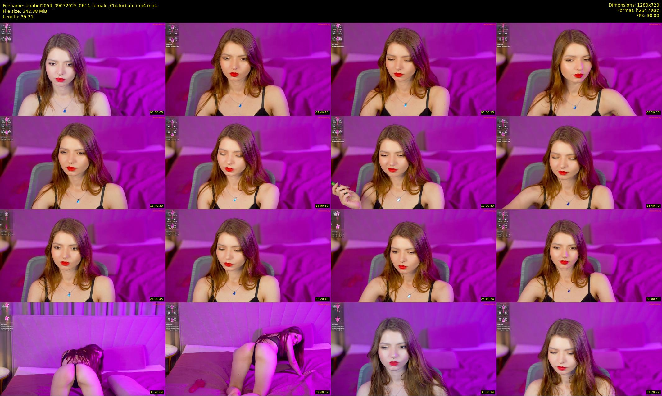 anabel2054 — 40 minute Chaturbate female cam show recording, 720p, Jul 9, 2025