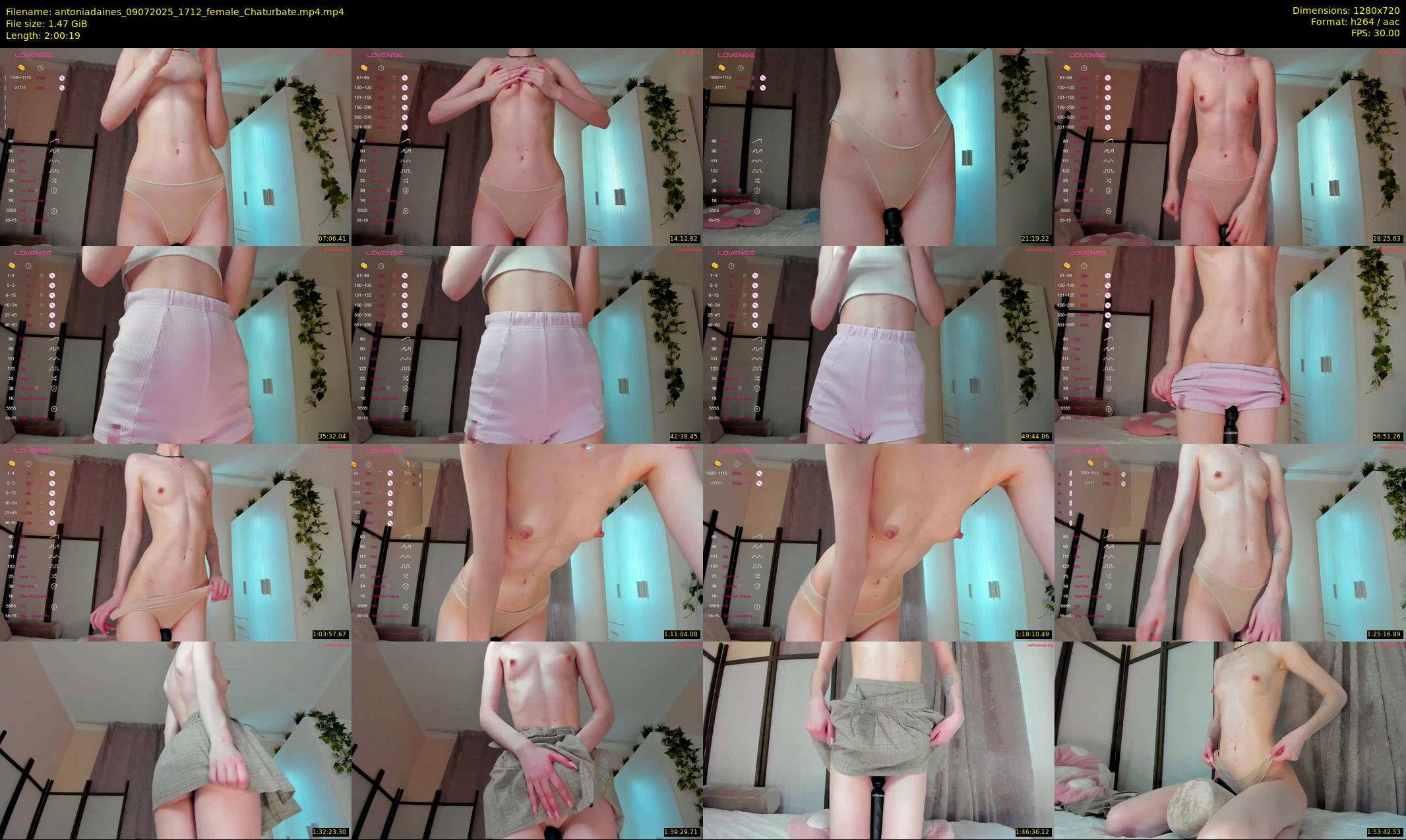 antoniadaines — 121 minute Chaturbate female cam show recording, 720p, Jul 9, 2025