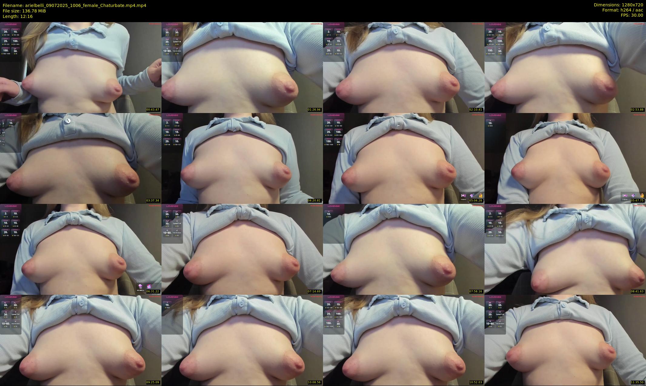 arielbelli — 13 minute Chaturbate female cam show recording, 720p, Jul 9, 2025