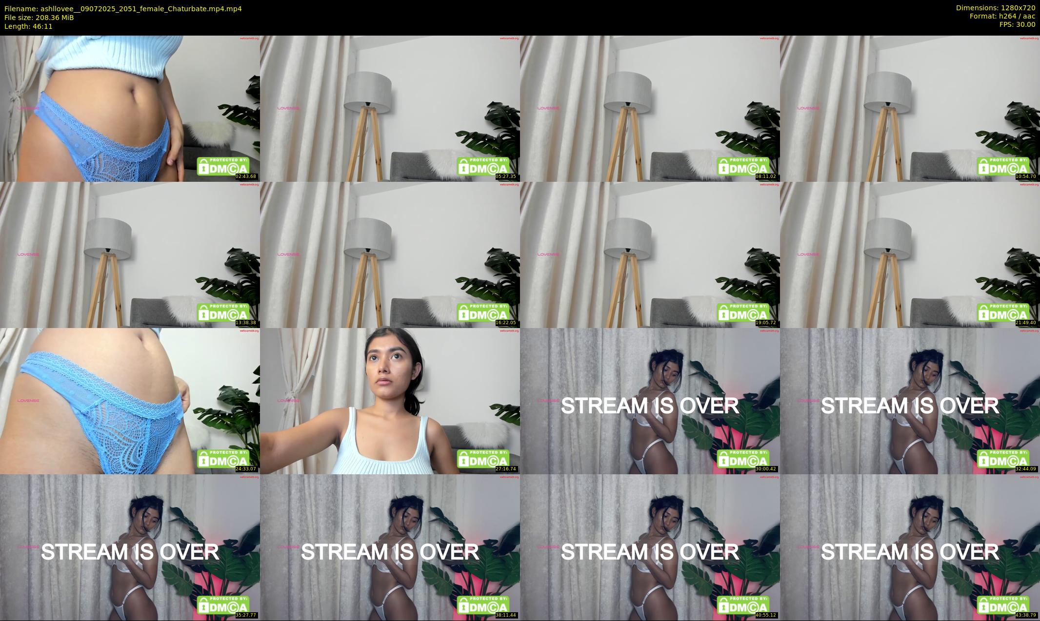 ashllovee_ — 47 minute Chaturbate female cam show recording, 720p, Jul 9, 2025
