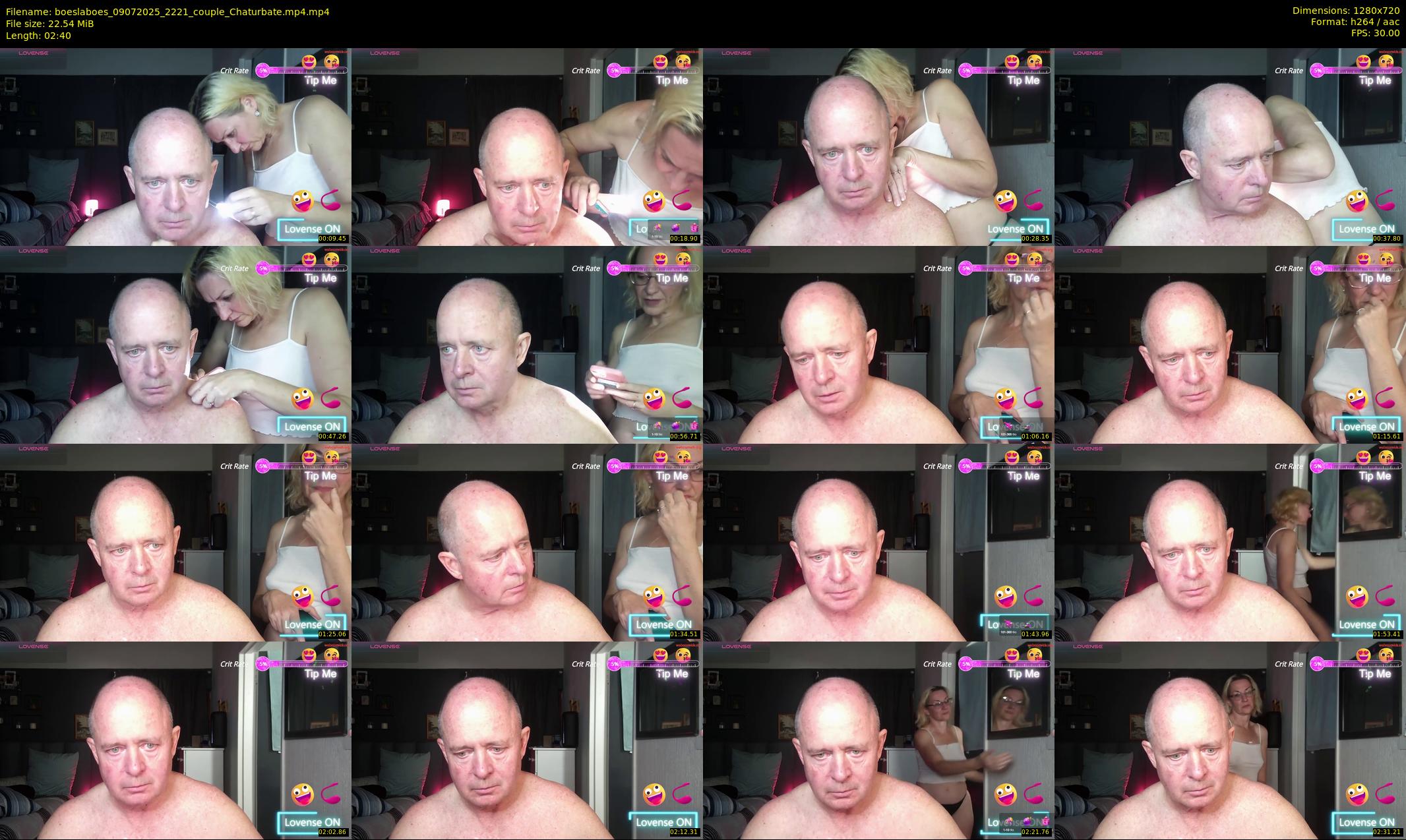 boeslaboes — 3 minute Chaturbate couple cam show recording, 720p, Jul 9, 2025