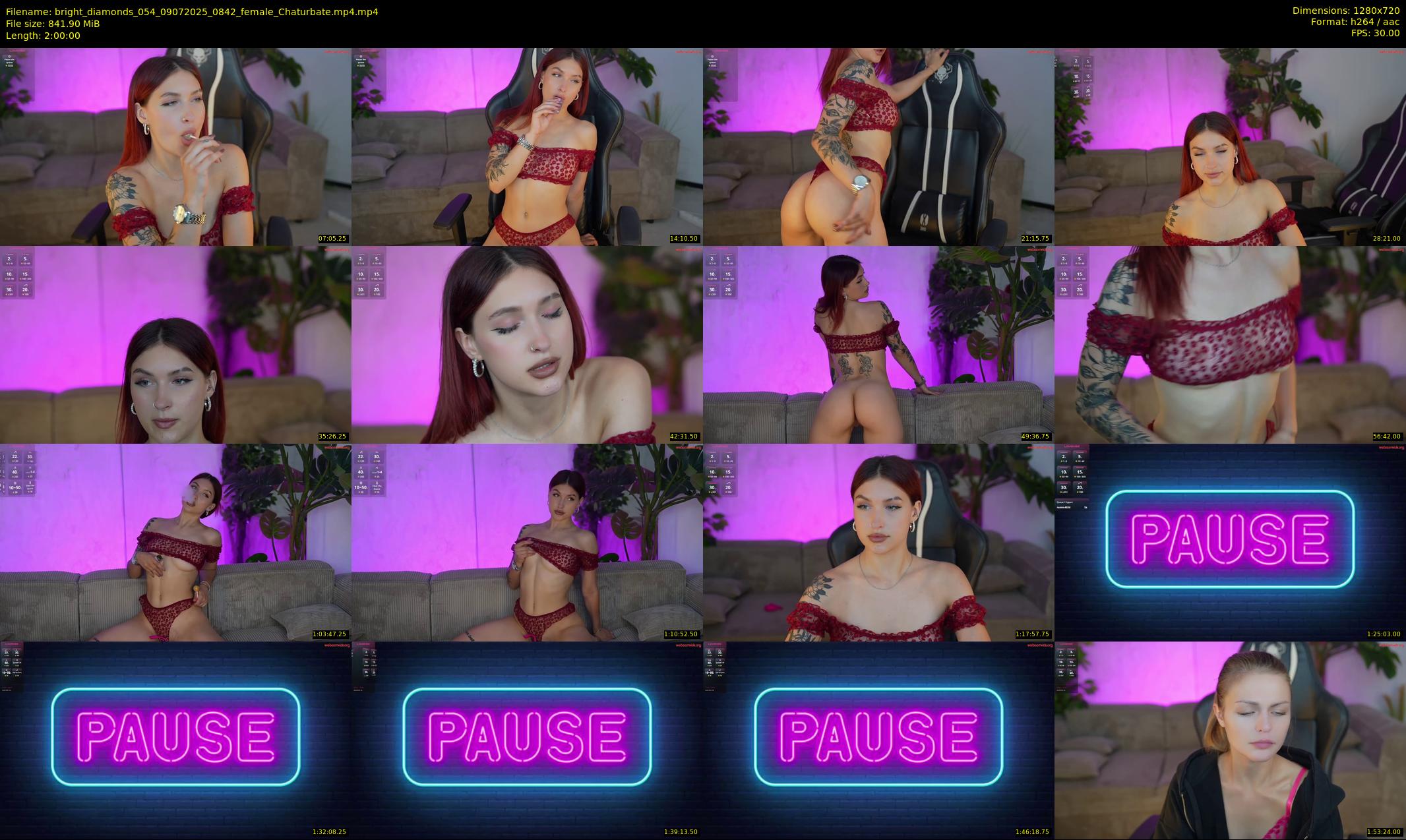 bright_diamonds_054 — 120 minute Chaturbate couple cam show recording, 720p, Jul 9, 2025