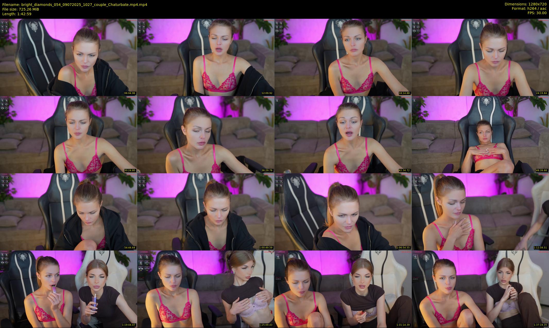 bright_diamonds_054 — 103 minute Chaturbate couple cam show recording, 720p, Jul 9, 2025