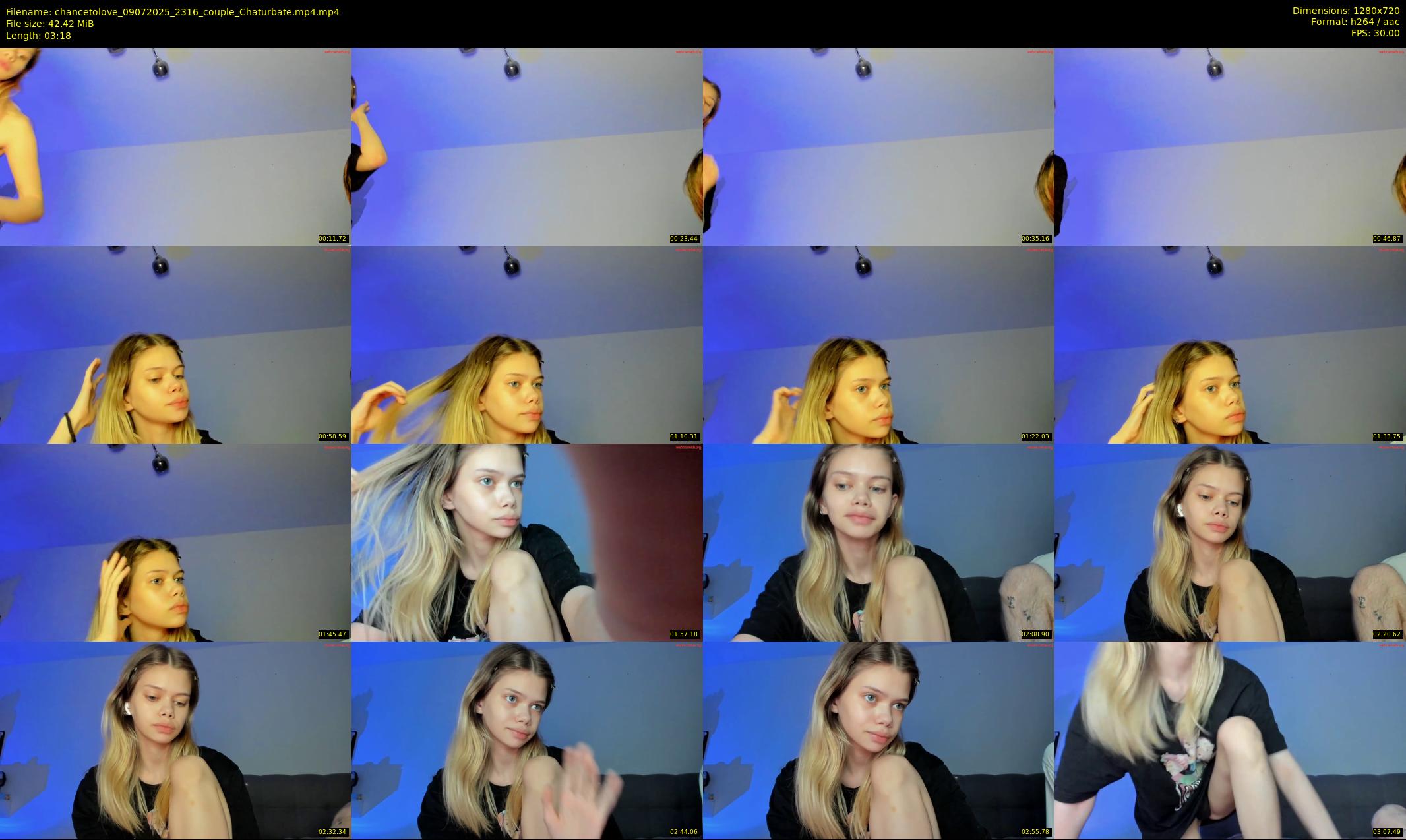 chancetolove — 4 minute Chaturbate couple cam show recording, 720p, Jul 9, 2025