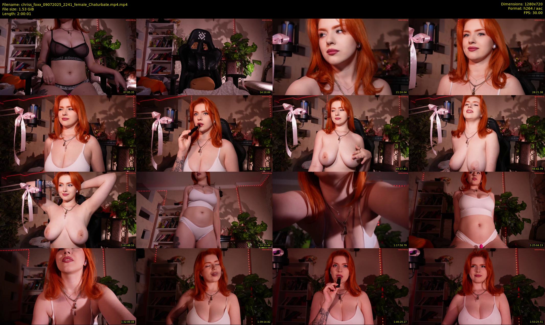 chriss_foxx — 121 minute Chaturbate female cam show recording, 720p, Jul 9, 2025