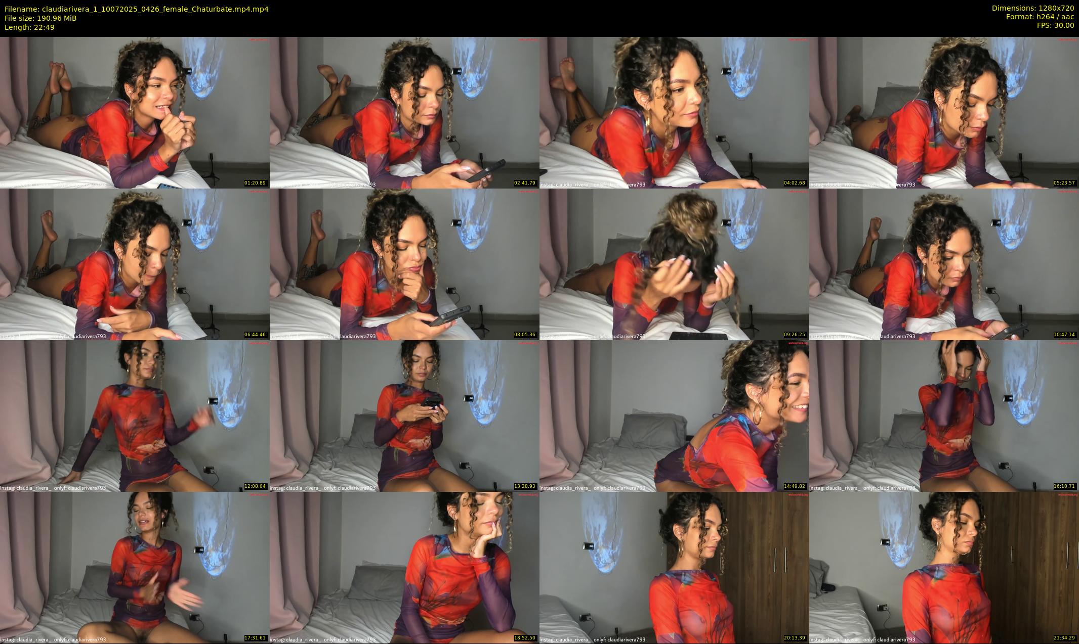 claudiarivera_1 — 23 minute Chaturbate female cam show recording, 720p, Jul 10, 2025
