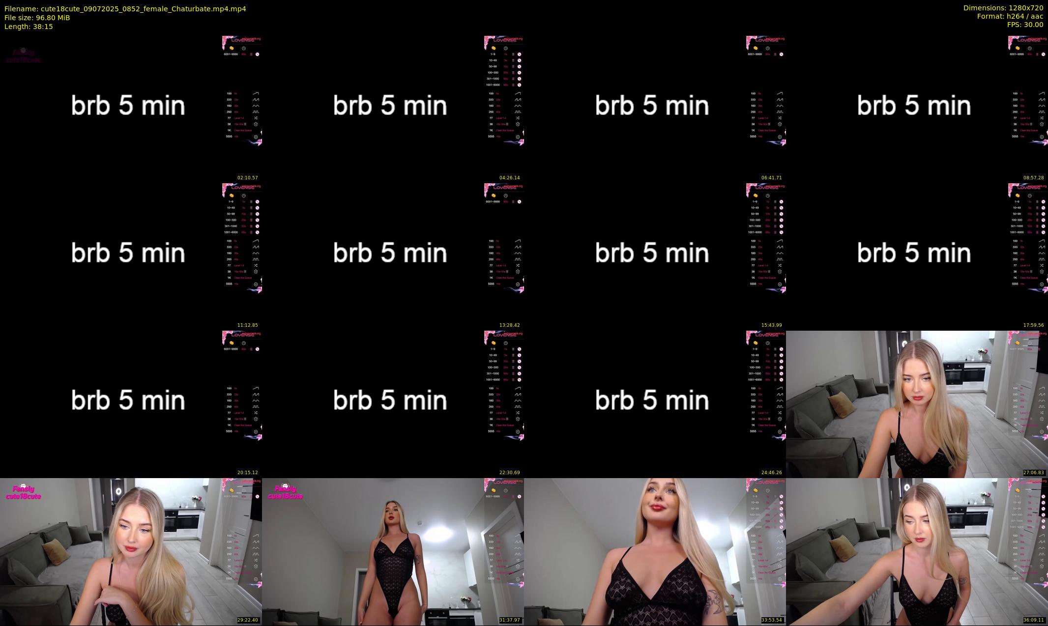 cute18cute — 39 minute Chaturbate female cam show recording, 720p, Jul 9, 2025