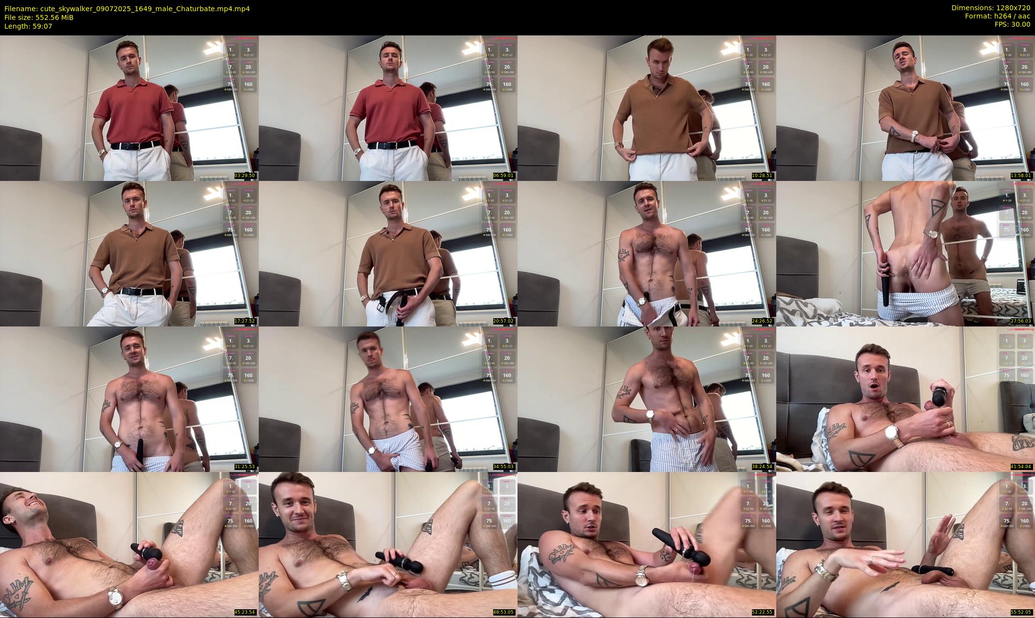 cute_skywalker — 60 minute Chaturbate male cam show recording, 720p, Jul 9, 2025