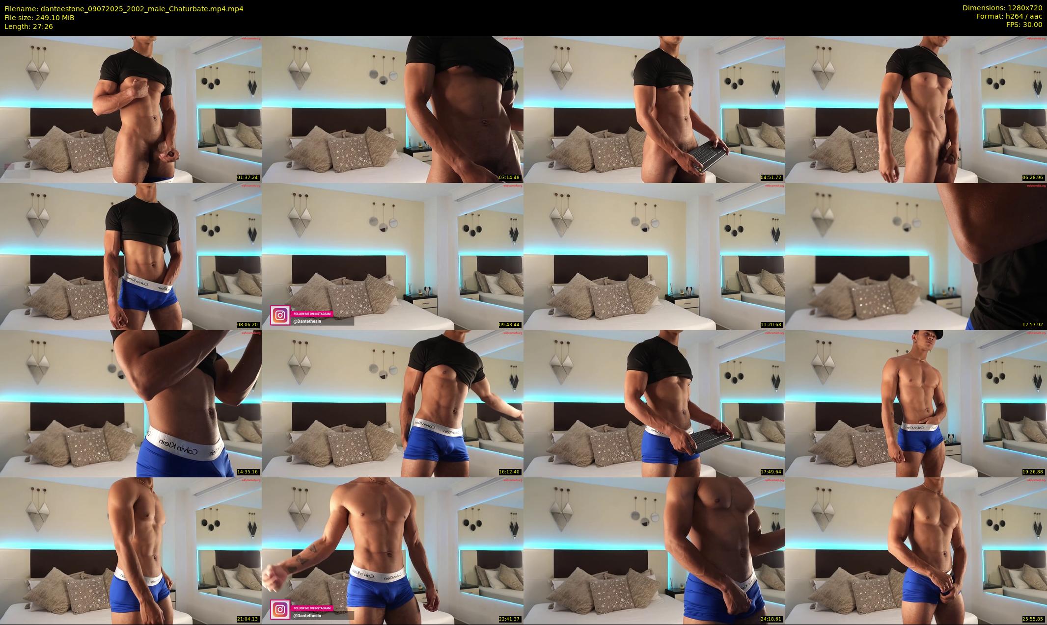 danteestone — 28 minute Chaturbate male cam show recording, 720p, Jul 9, 2025
