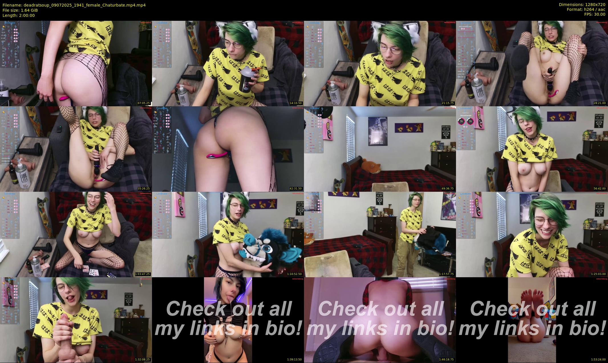 deadratsoup — 120 minute Chaturbate female cam show recording, 720p, Jul 9, 2025