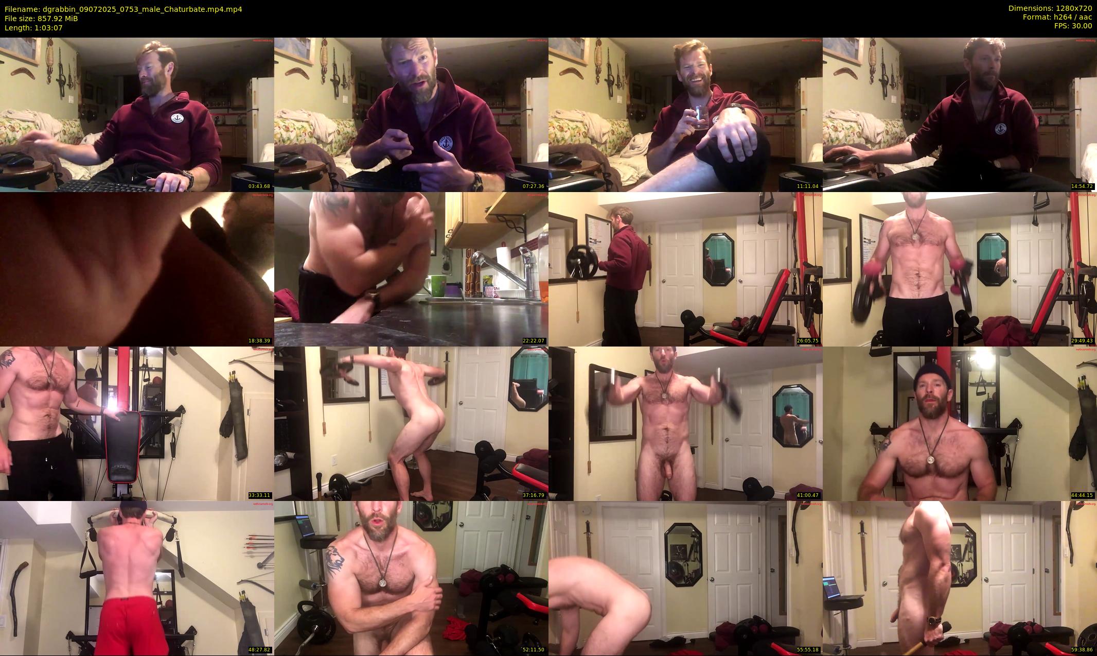 dgrabbin — 64 minute Chaturbate male cam show recording, 720p, Jul 9, 2025