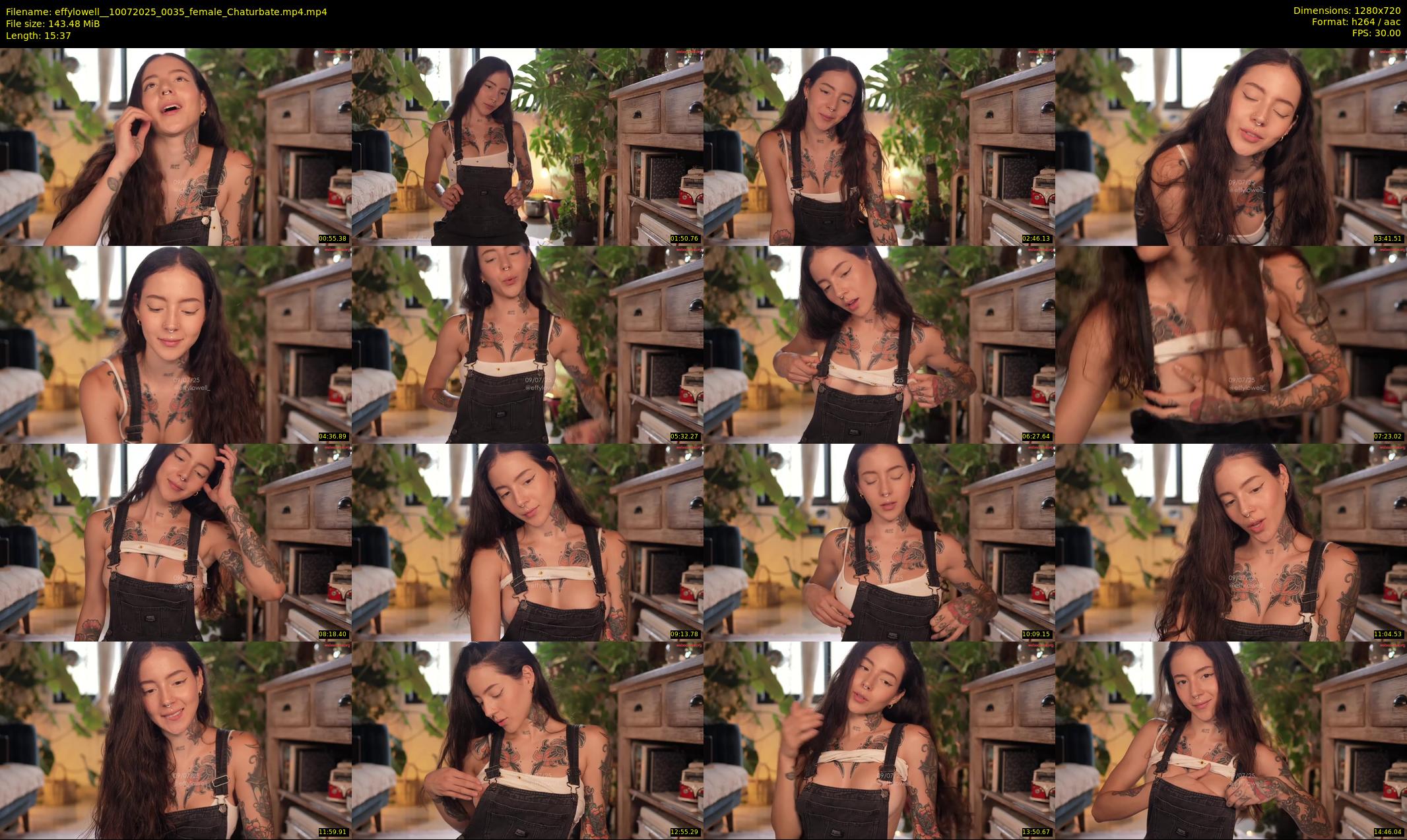 effylowell_ — 16 minute Chaturbate female cam show recording, 720p, Jul 10, 2025
