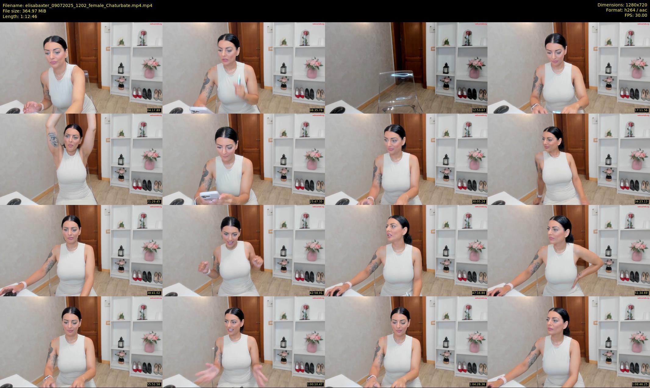 elisabaxter — 73 minute Chaturbate female cam show recording, 720p, Jul 9, 2025