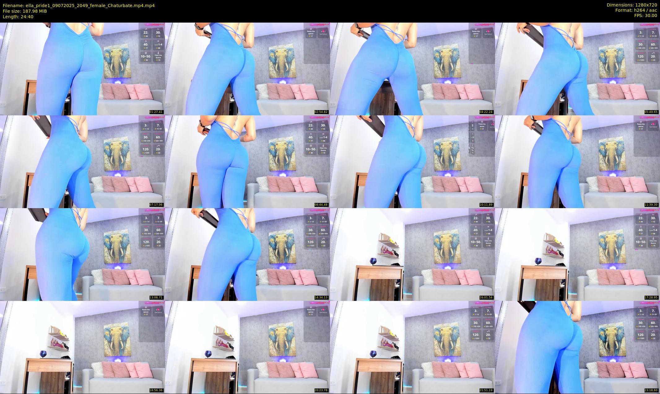 ella_pride1 — 25 minute Chaturbate female cam show recording, 720p, Jul 9, 2025