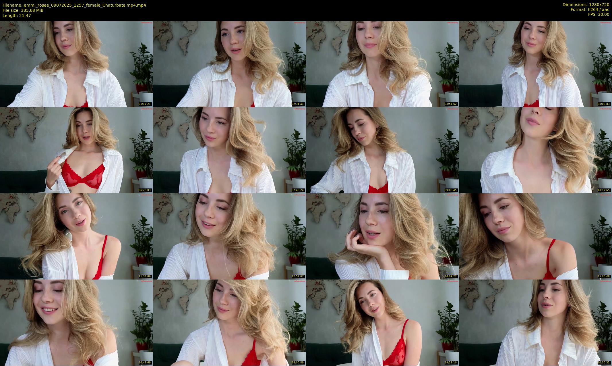 emmi_rosee — 22 minute Chaturbate female cam show recording, 720p, Jul 9, 2025