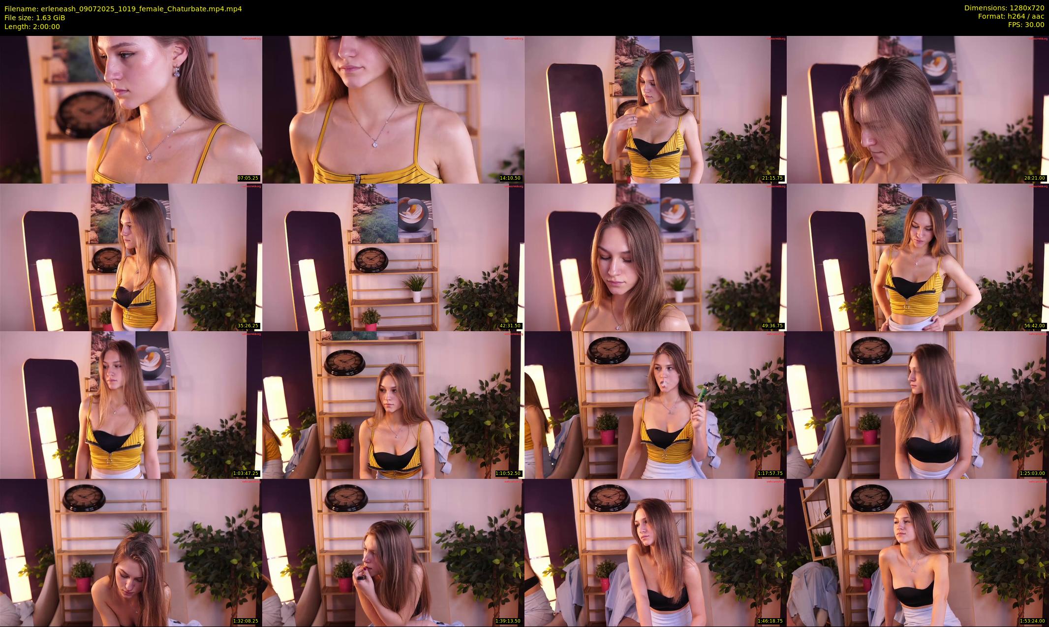 erleneash — 120 minute Chaturbate female cam show recording, 720p, Jul 9, 2025