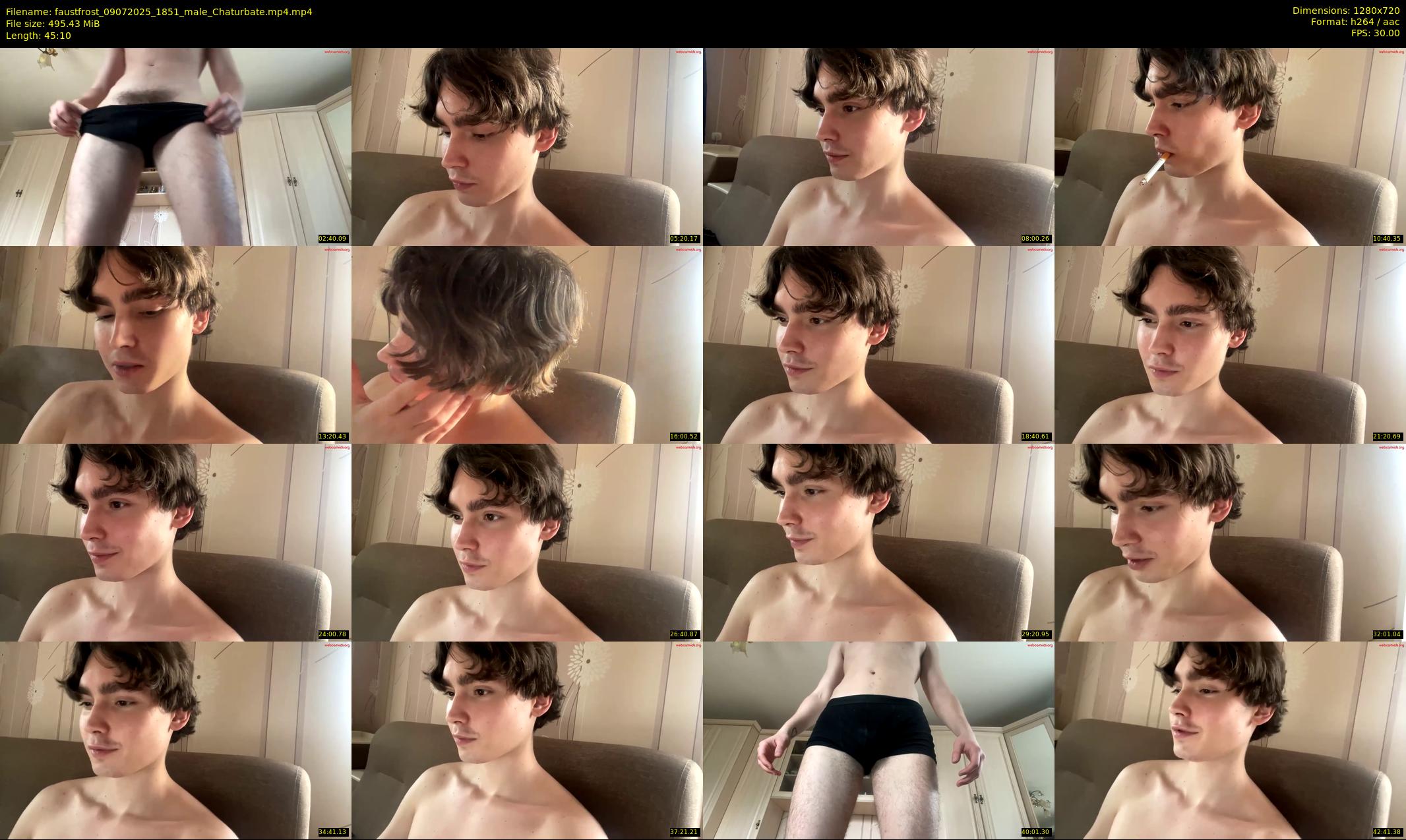 faustfrost — 46 minute Chaturbate male cam show recording, 720p, Jul 9, 2025