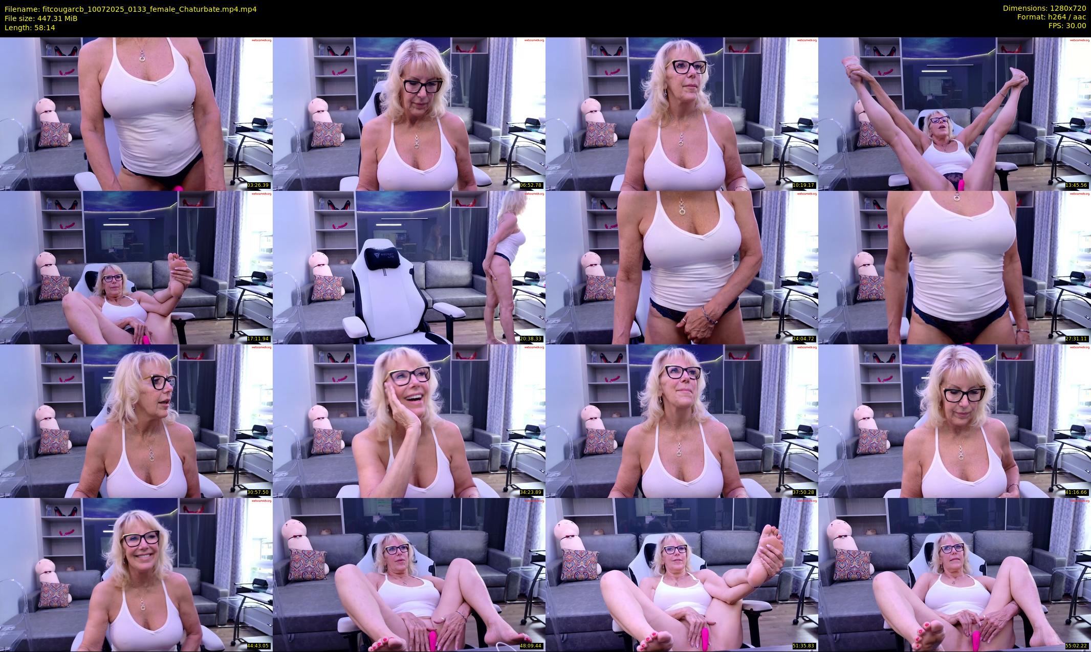 fitcougarcb — 59 minute Chaturbate female cam show recording, 720p, Jul 10, 2025