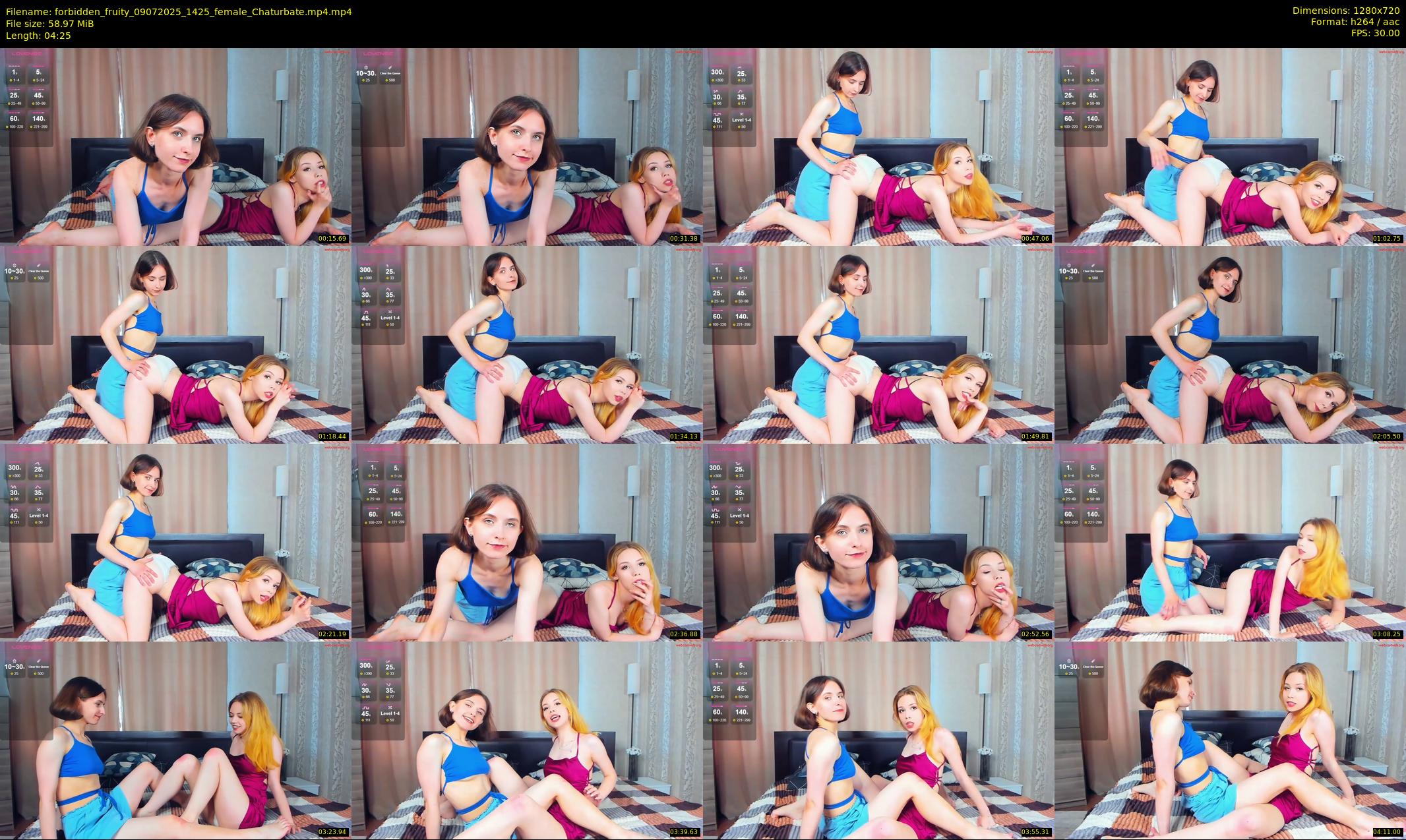 forbidden_fruity — 5 minute Chaturbate female cam show recording, 720p, Jul 9, 2025