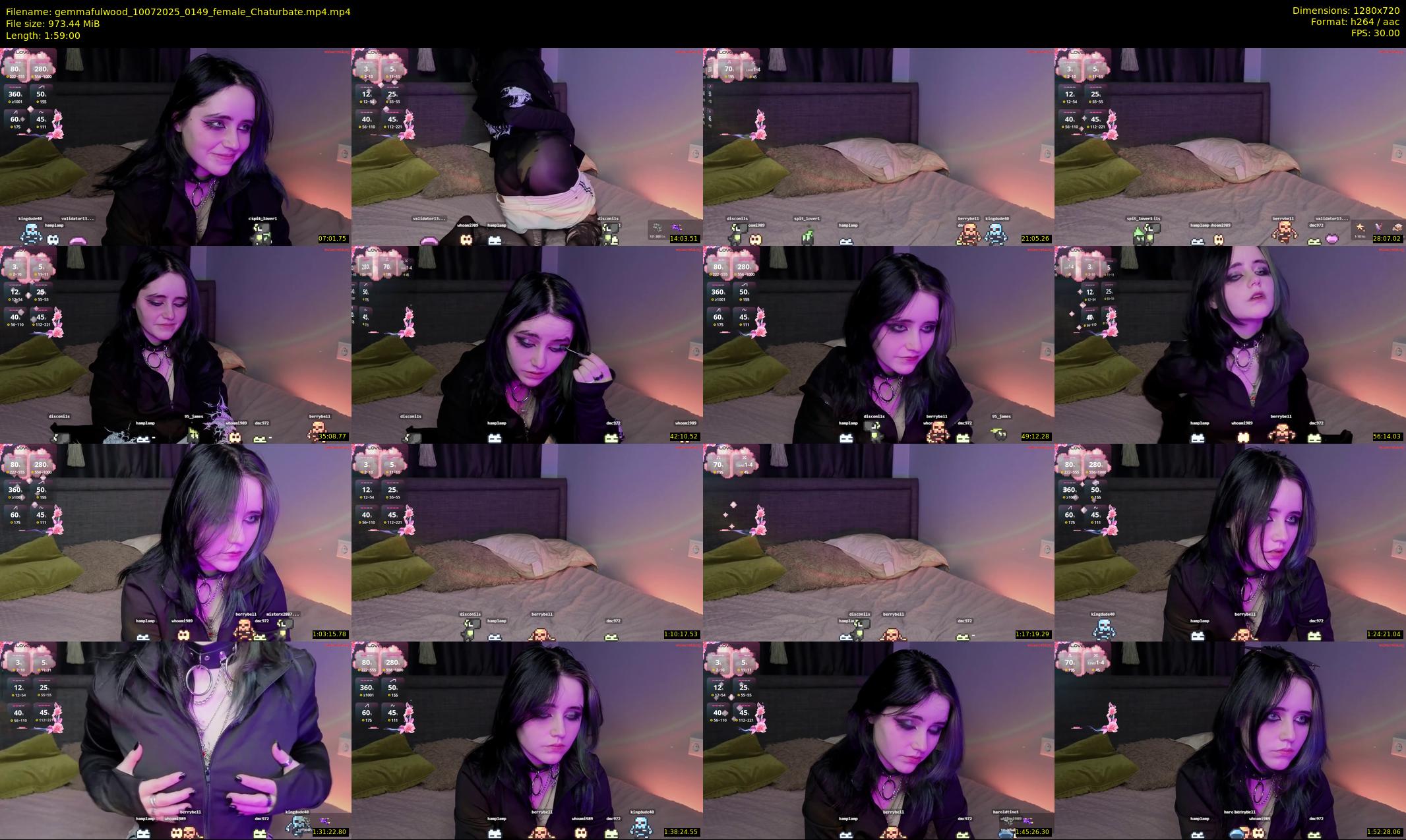 gemmafulwood — 119 minute Chaturbate female cam show recording, 720p, Jul 10, 2025