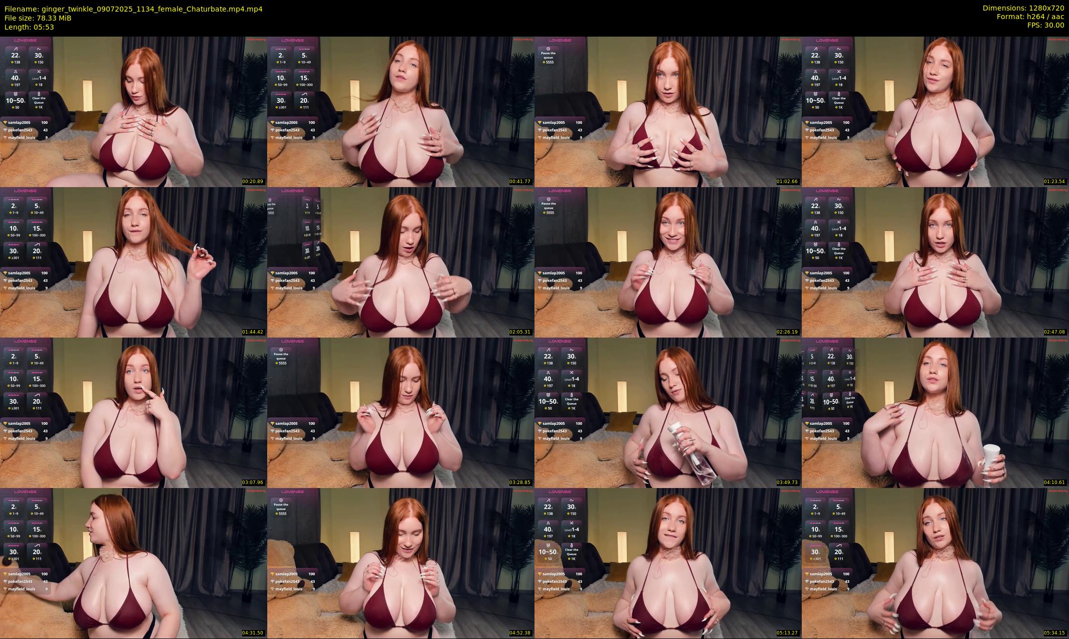 ginger_twinkle — 6 minute Chaturbate female cam show recording, 720p, Jul 9, 2025