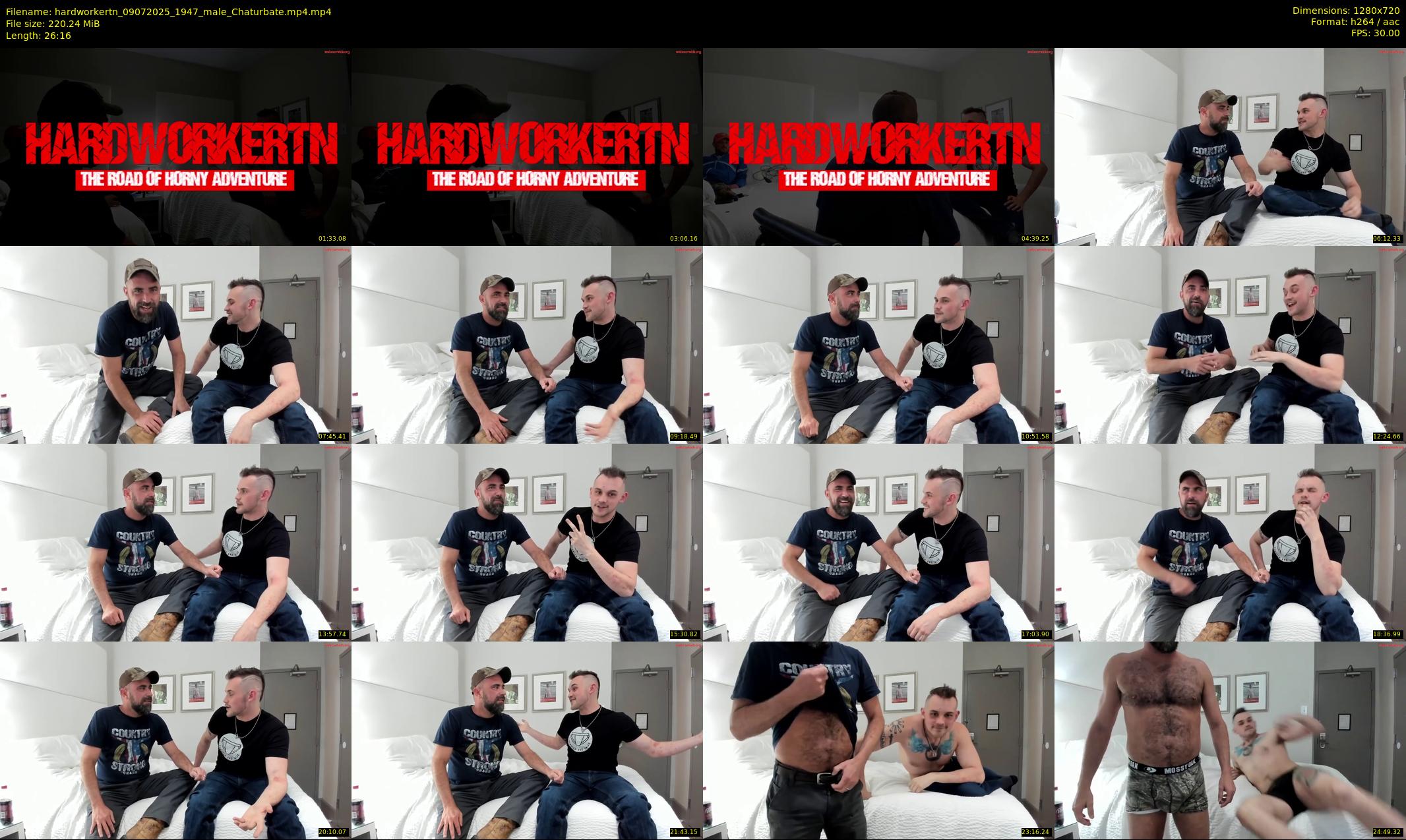 hardworkertn — 27 minute Chaturbate male cam show recording, 720p, Jul 9, 2025