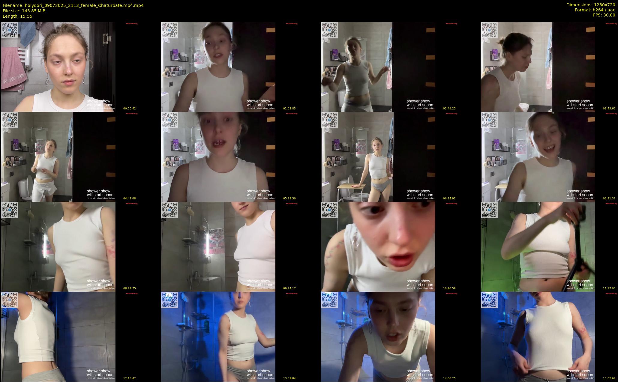 holydori — 16 minute Chaturbate female cam show recording, 720p, Jul 9, 2025