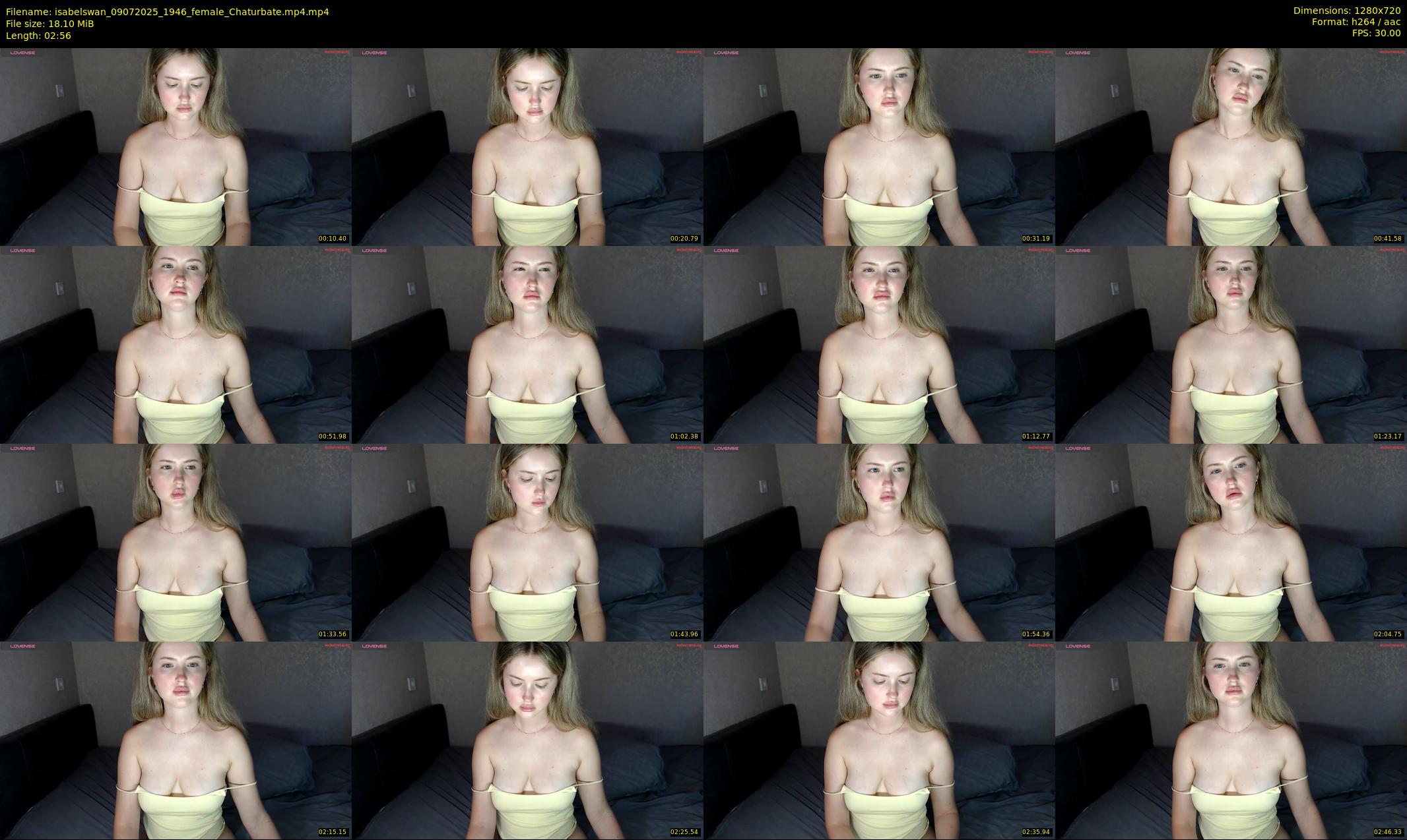 isabelswan — 3 minute Chaturbate female cam show recording, 720p, Jul 9, 2025