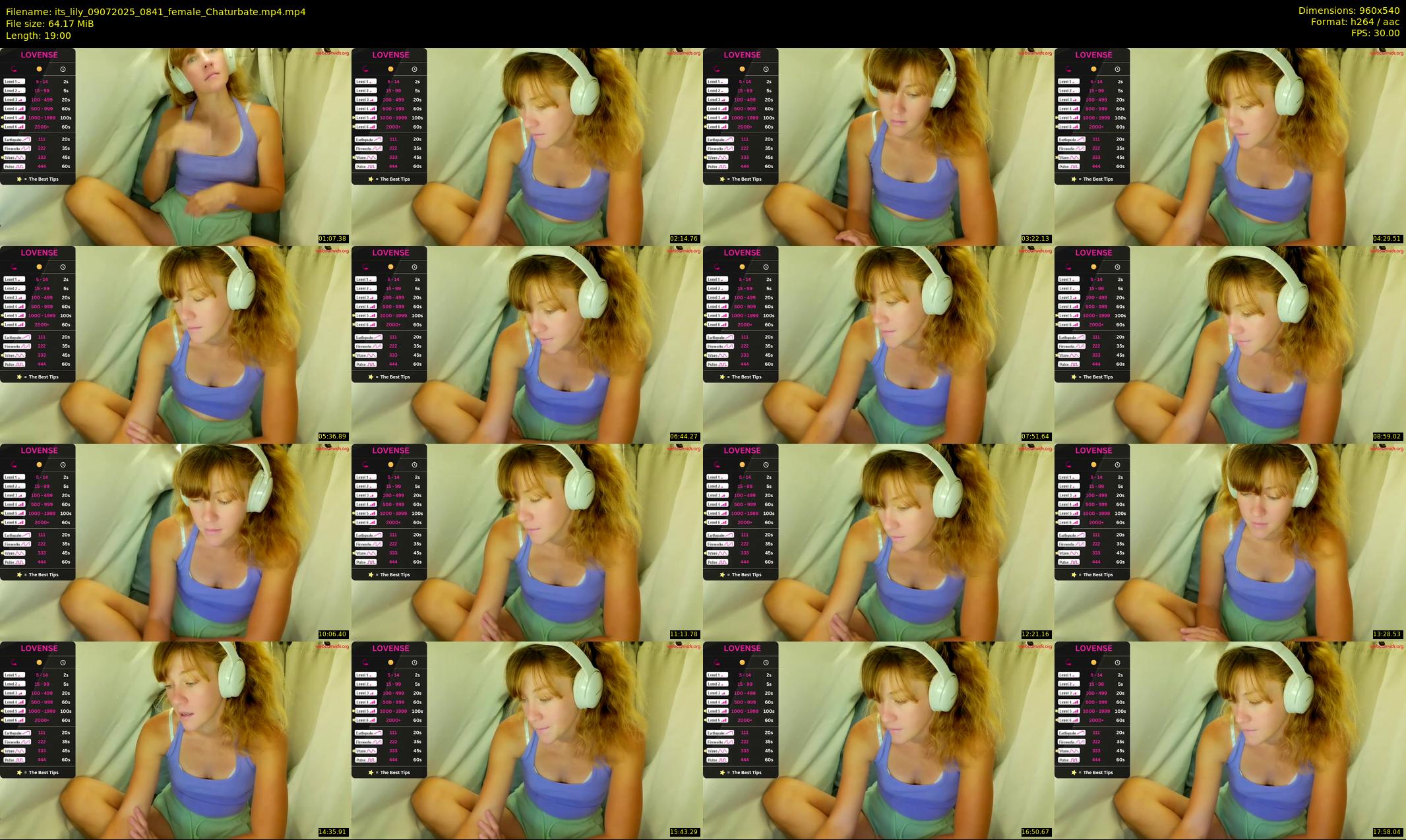 its_lily — 19 minute Chaturbate female cam show recording, 480p, Jul 9, 2025