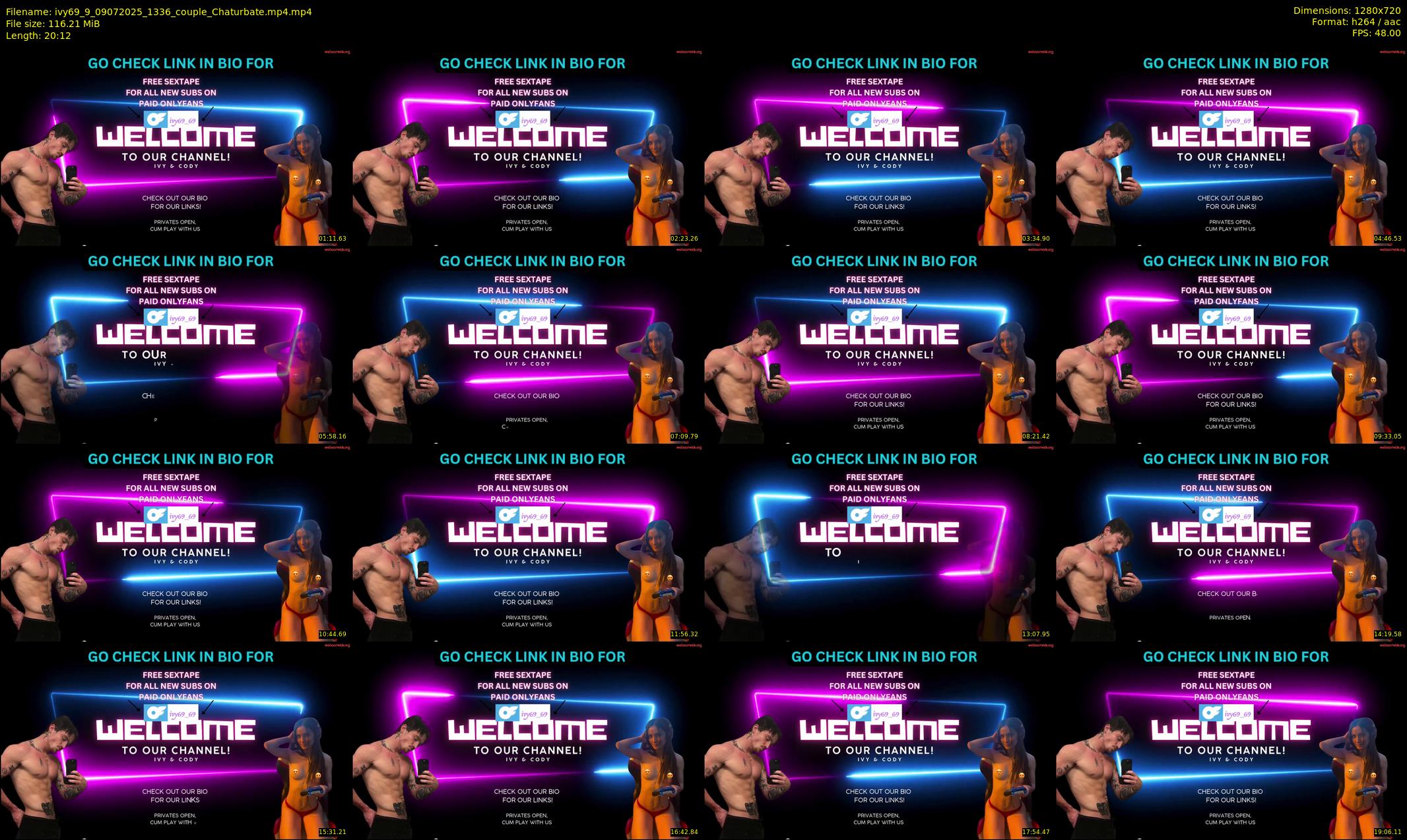 ivy69_9 — 21 minute Chaturbate couple cam show recording, 720p, Jul 9, 2025