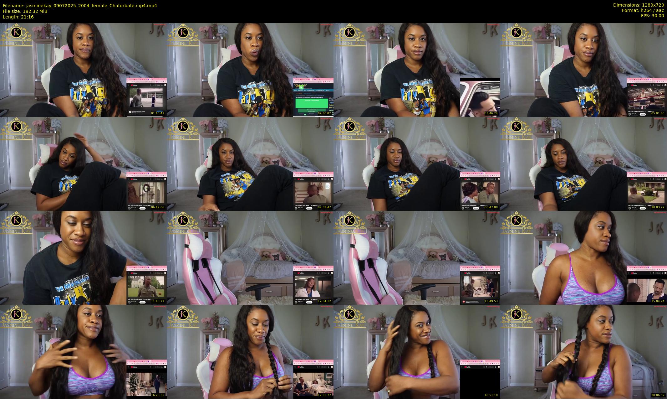 jasminekay — 22 minute Chaturbate female cam show recording, 720p, Jul 9, 2025