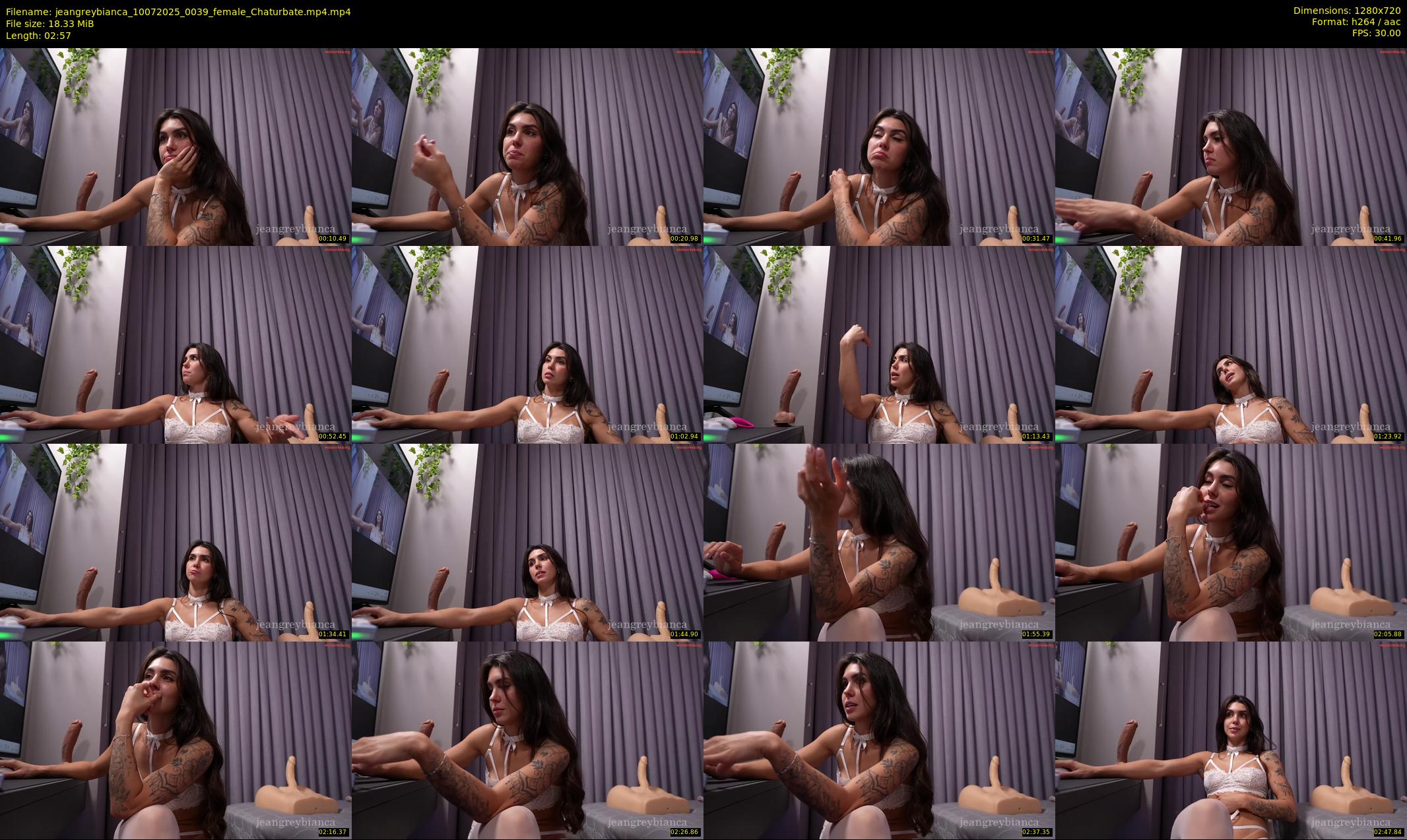 jeangreybianca — 3 minute Chaturbate female cam show recording, 720p, Jul 10, 2025