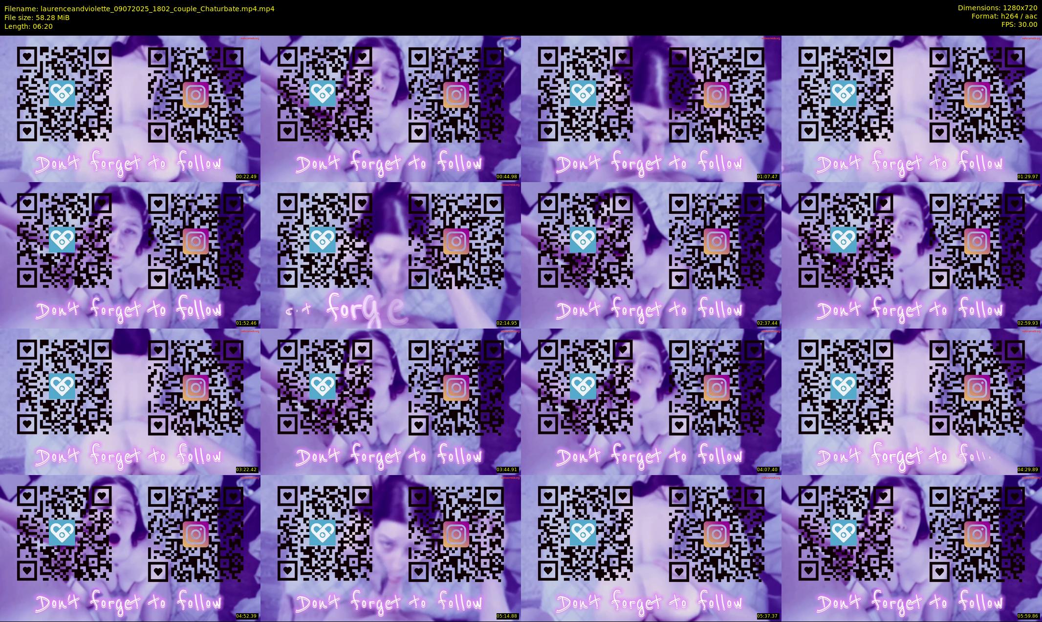 laurenceandviolette — 7 minute Chaturbate couple cam show recording, 720p, Jul 9, 2025