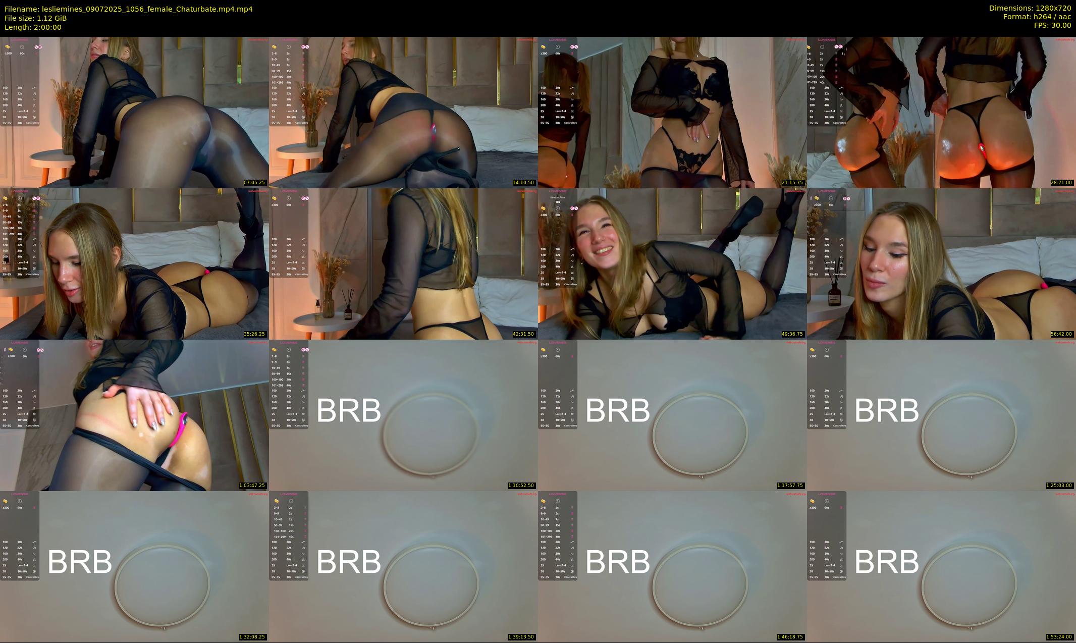 lesliemines — 120 minute Chaturbate female cam show recording, 720p, Jul 9, 2025