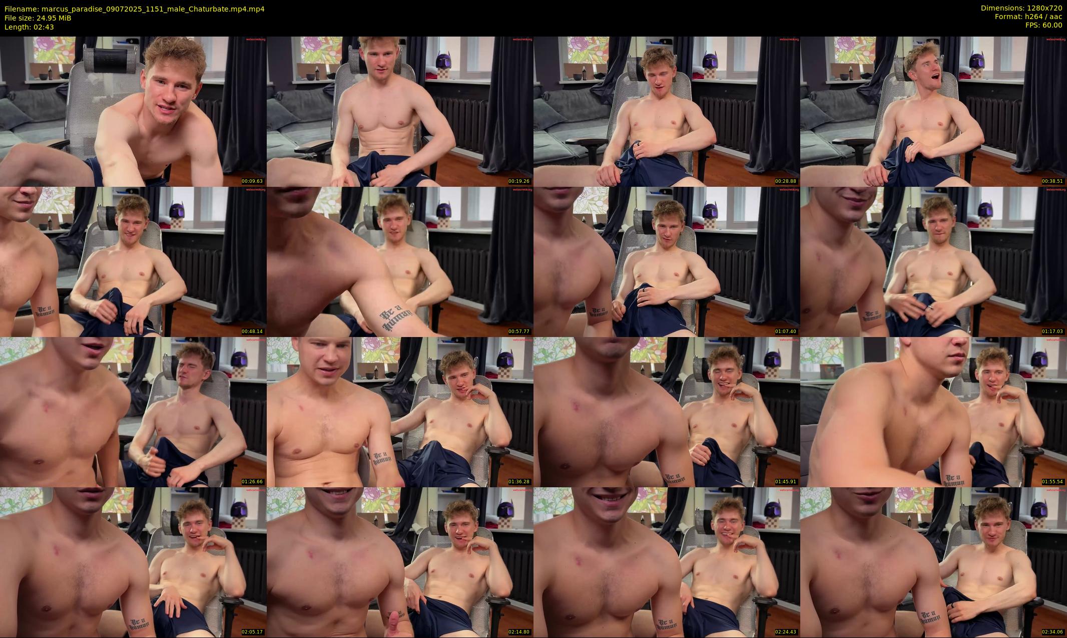 marcus_paradise — 3 minute Chaturbate male cam show recording, 720p, Jul 9, 2025