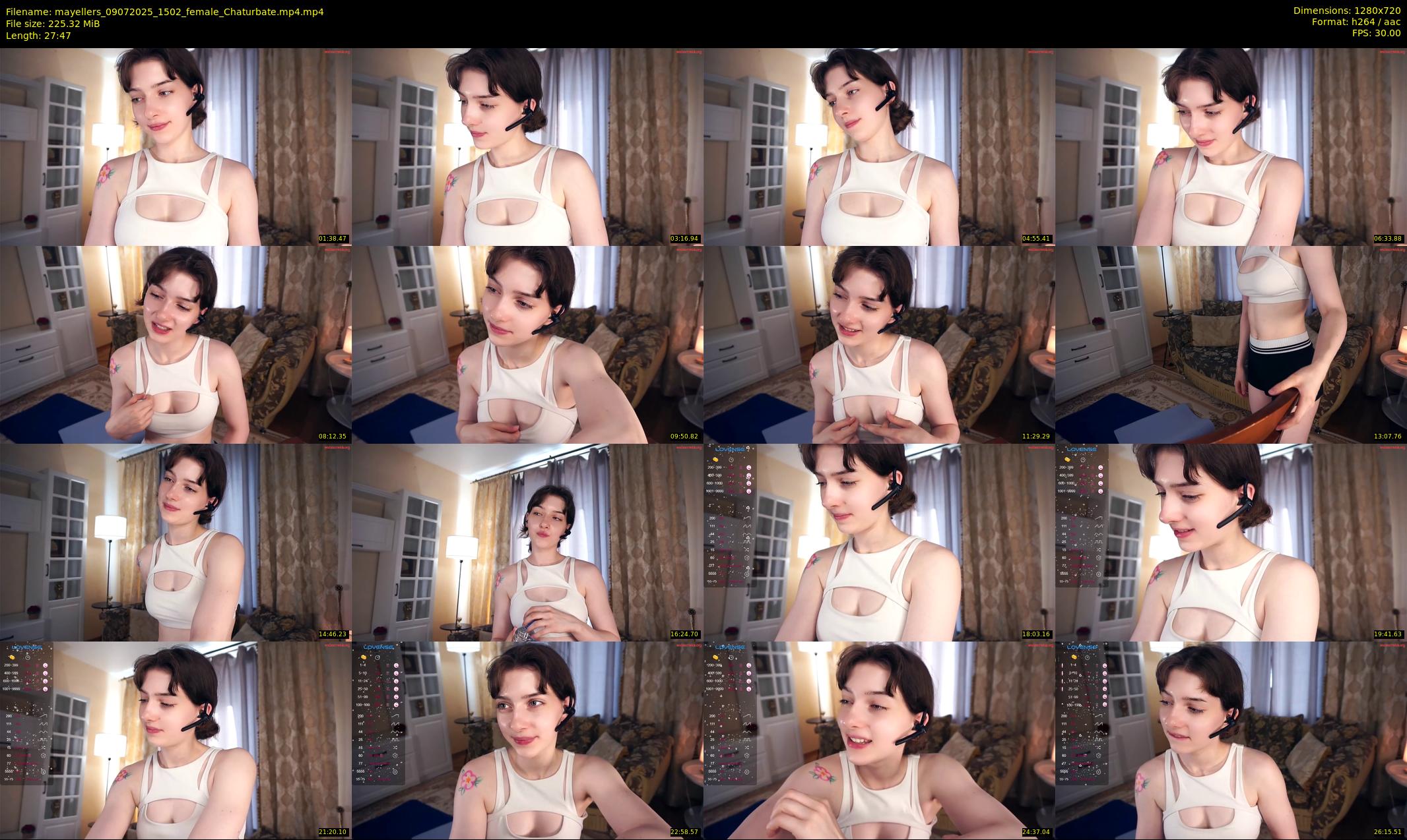 mayellers — 28 minute Chaturbate female cam show recording, 720p, Jul 9, 2025