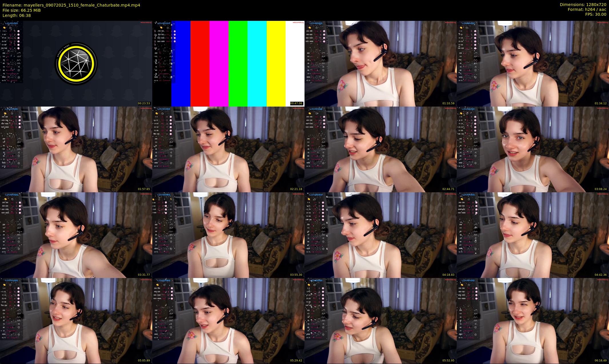 mayellers — 7 minute Chaturbate female cam show recording, 720p, Jul 9, 2025