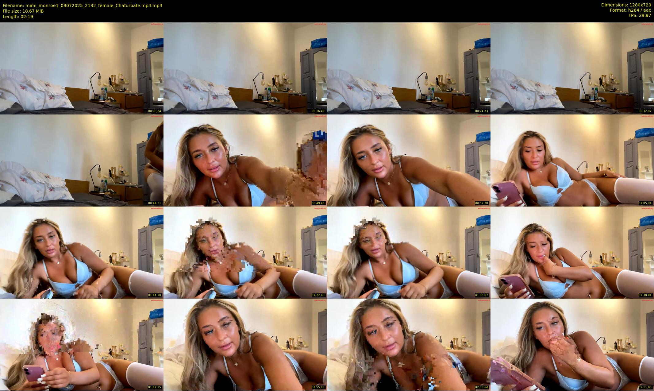 mimi_monroe1 — 3 minute Chaturbate female cam show recording, 720p, Jul 9, 2025