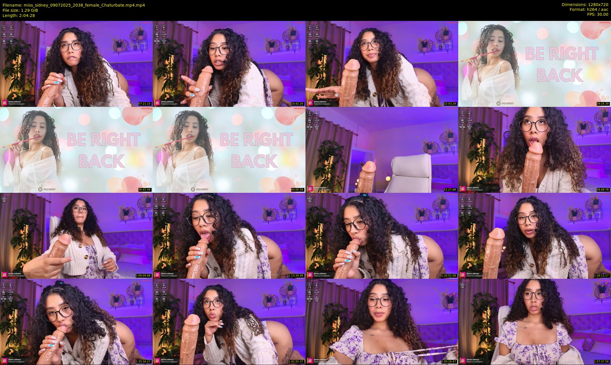 miss_sidney — 125 minute Chaturbate female cam show recording, 720p, Jul 9, 2025
