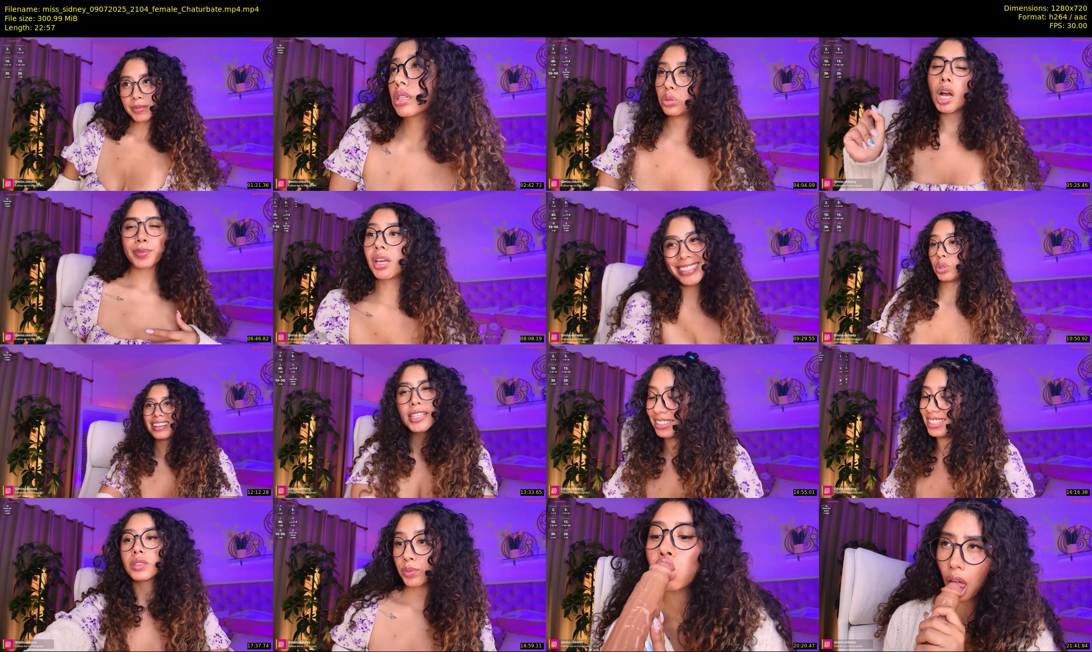 miss_sidney — 23 minute Chaturbate female cam show recording, 720p, Jul 9, 2025