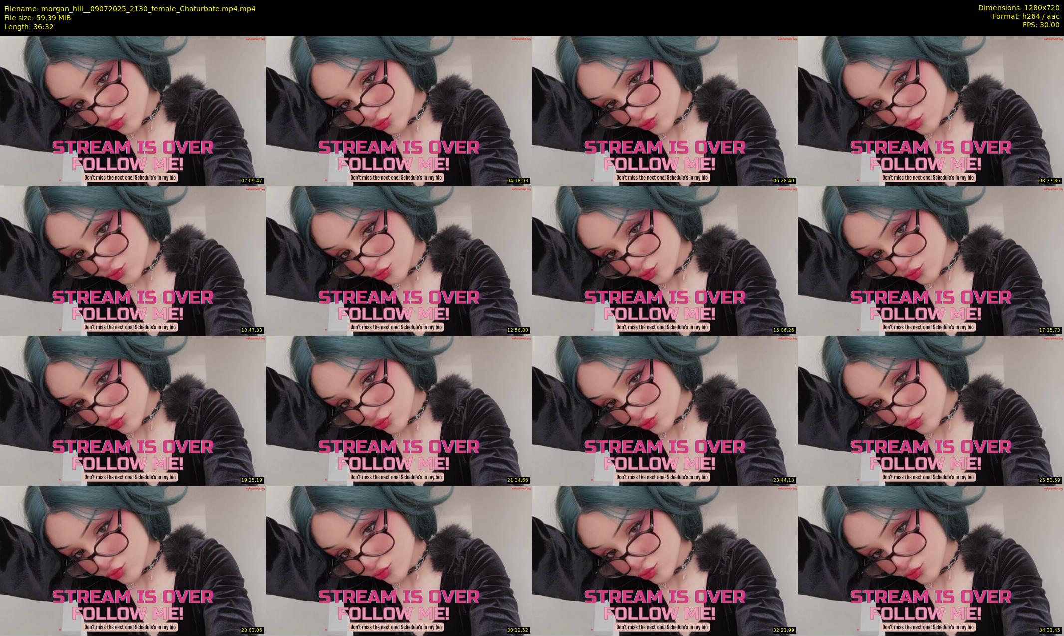 morgan_hill_ — 37 minute Chaturbate female cam show recording, 720p, Jul 9, 2025
