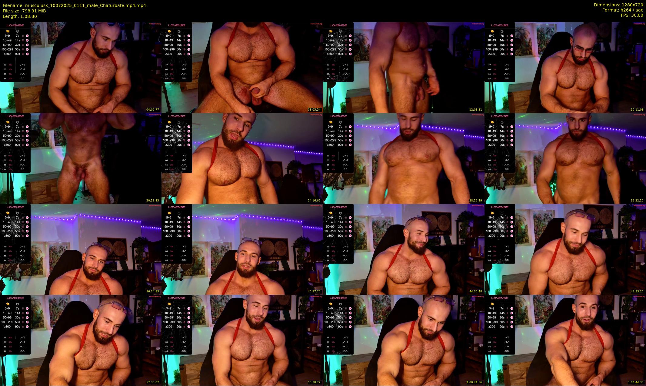 musculusx — 69 minute Chaturbate male cam show recording, 720p, Jul 10, 2025