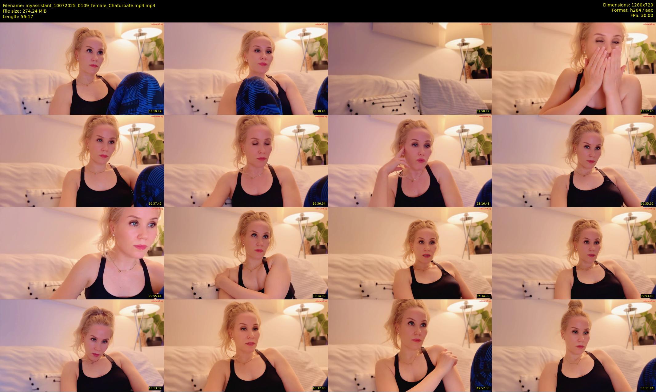 myassistant — 57 minute Chaturbate female cam show recording, 720p, Jul 10, 2025