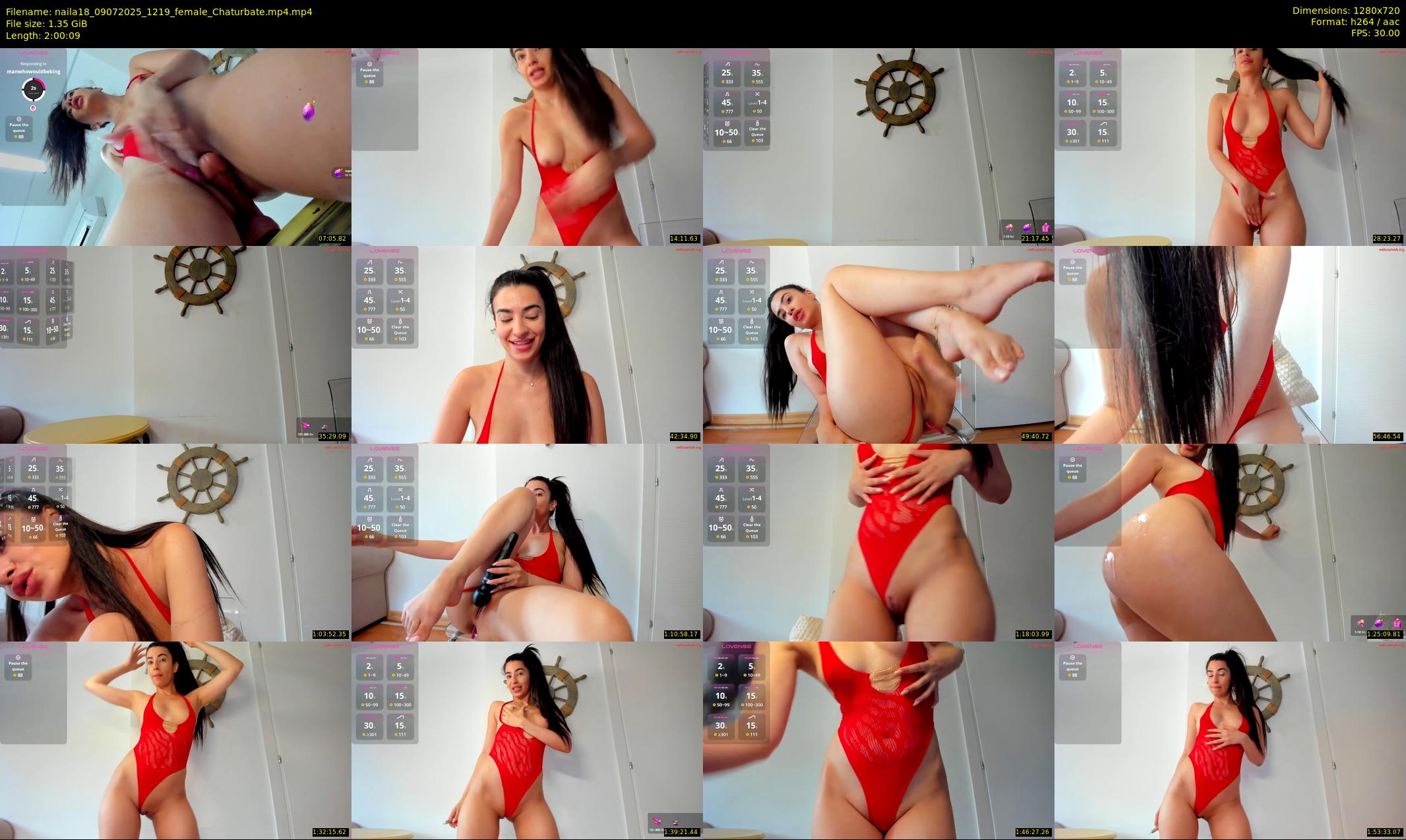 naila18 — 121 minute Chaturbate female cam show recording, 720p, Jul 9, 2025